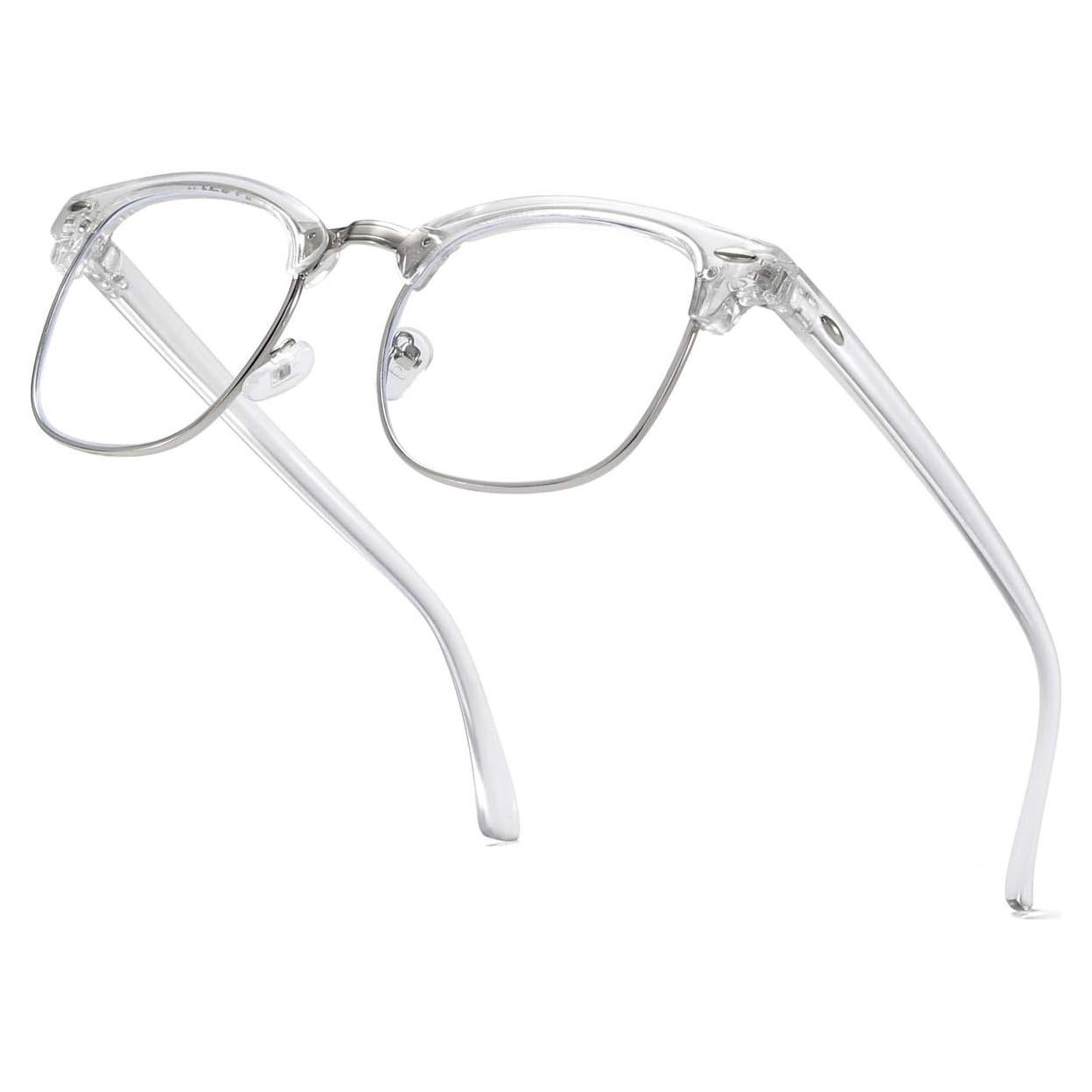 Gafas Vintage Semirimless AISSWZBER Lentes Claros
