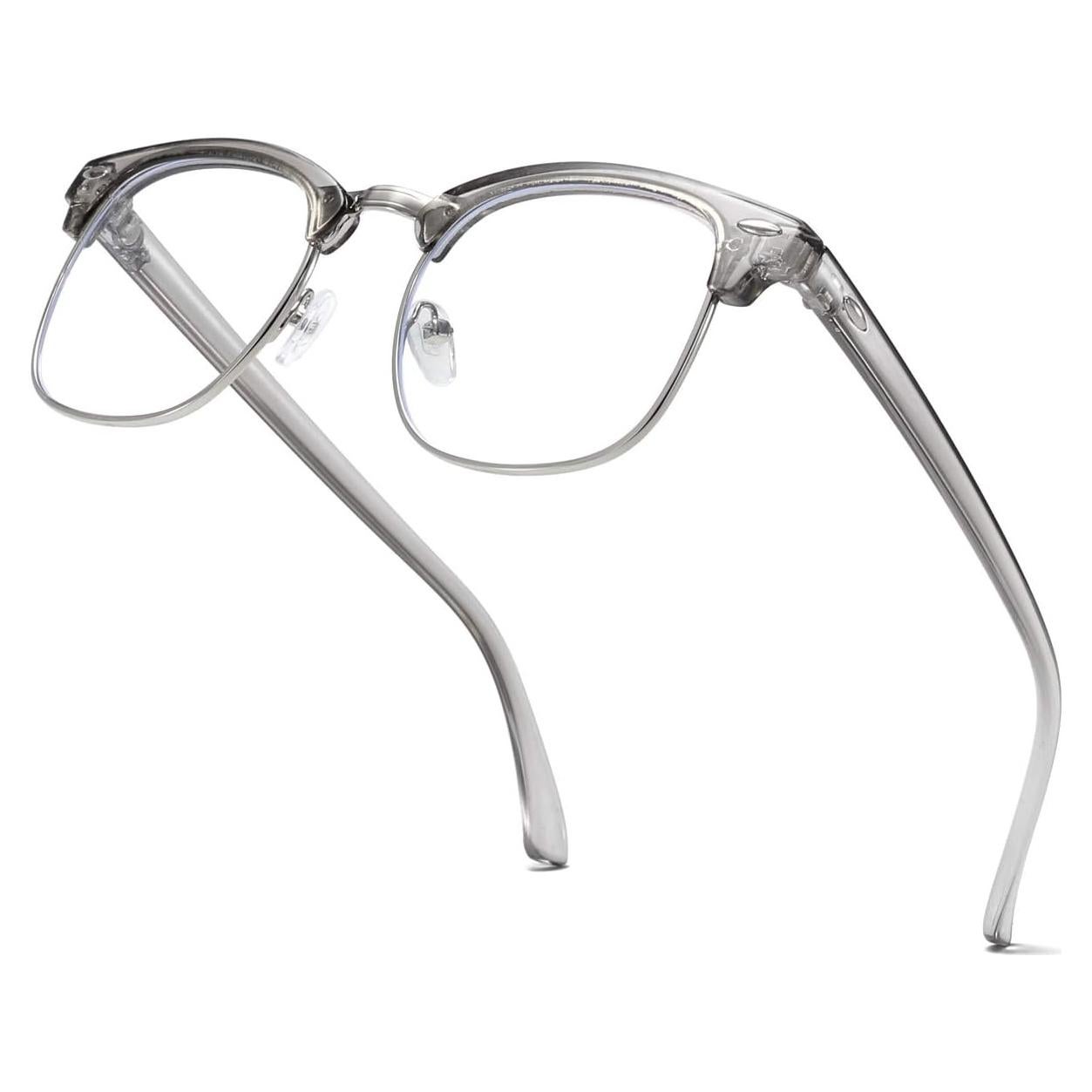 Gafas Semirimless AISSWZBER Vintage Lente Claro 50mm
