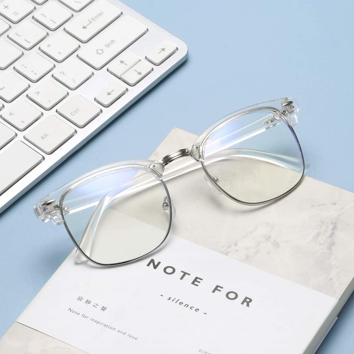 Gafas Semirimless AISSWZBER Vintage Lente Claro 50mm