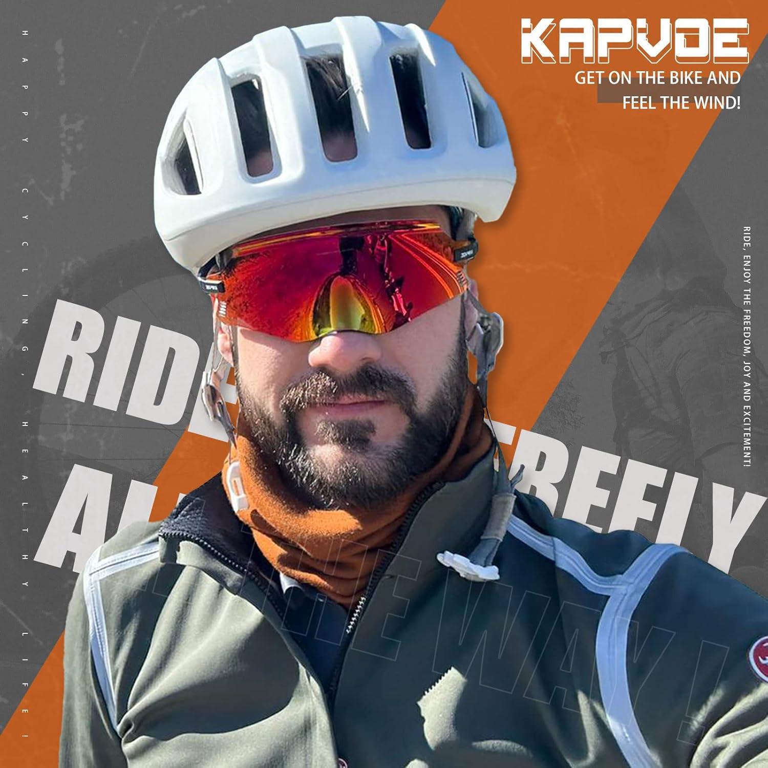 Gafas de Ciclismo KAPVOE K2 UV400 para MTB y Triatlón