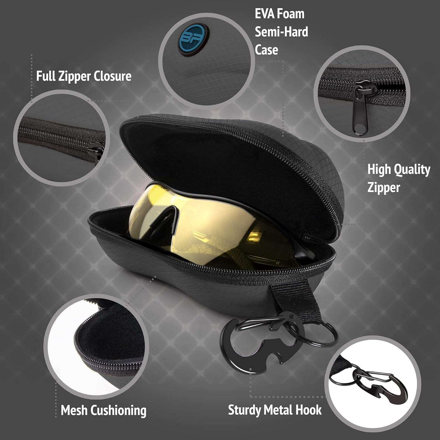 Estuche Semi Duro para Gafas BLUPOND con Gancho y Clip