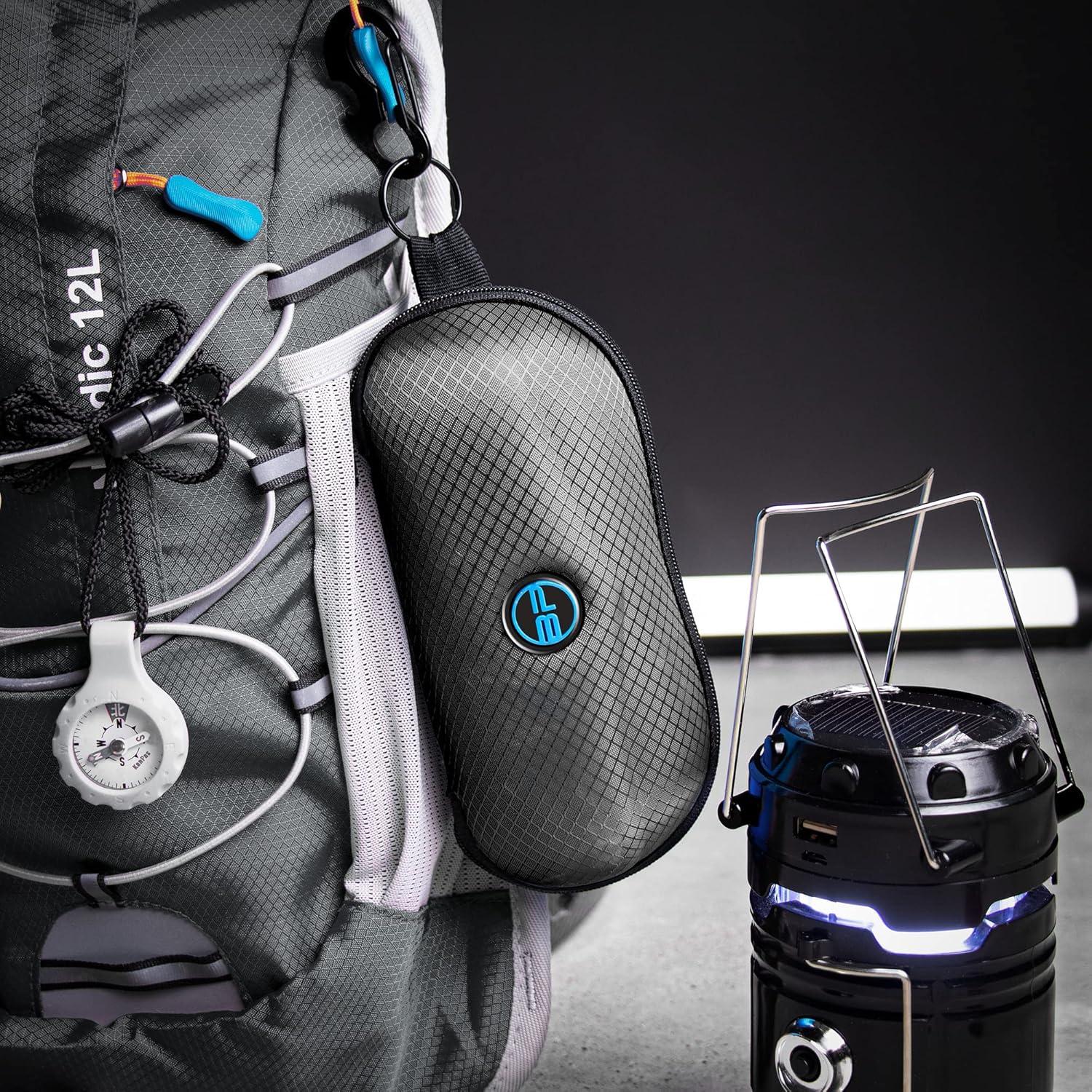 Estuche Semi Duro para Gafas BLUPOND con Gancho y Clip