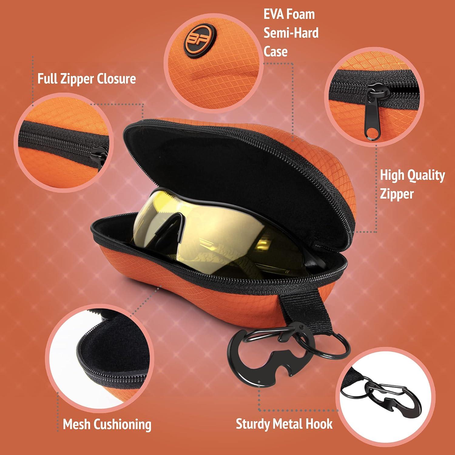 Estuche Semi Duro BLUPOND para Gafas con Clip y Gancho