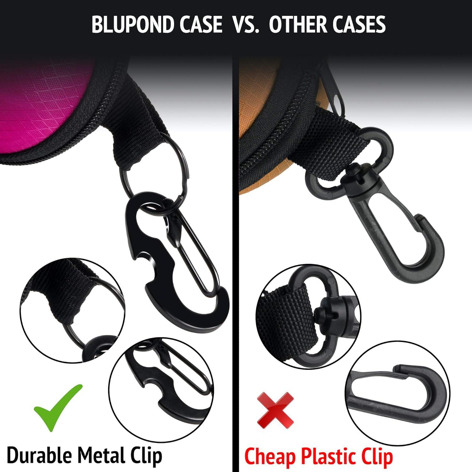Estuche Semi Duro BLUPOND para Gafas con Clip y Gancho