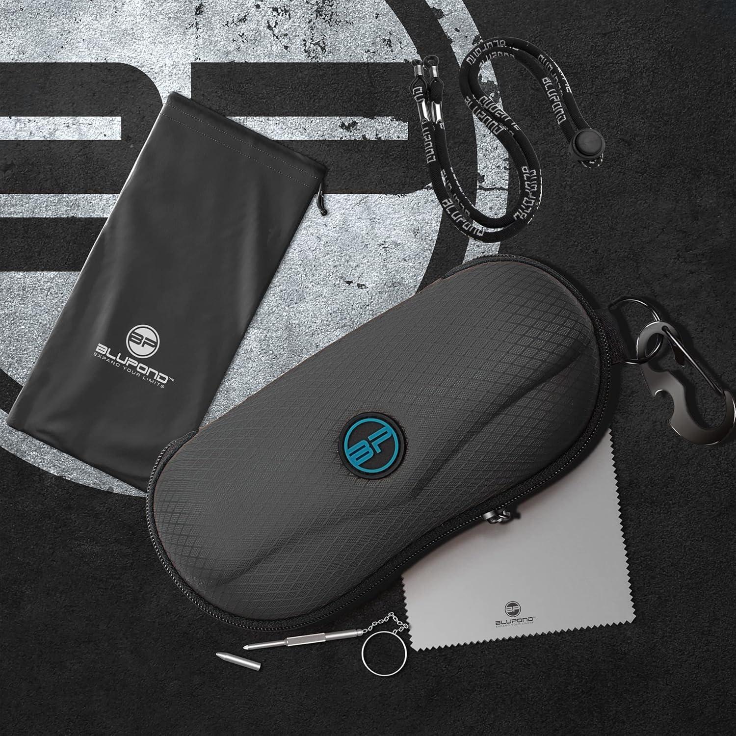 Estuche Semi Duro BLUPOND para Gafas con Clip y Gancho