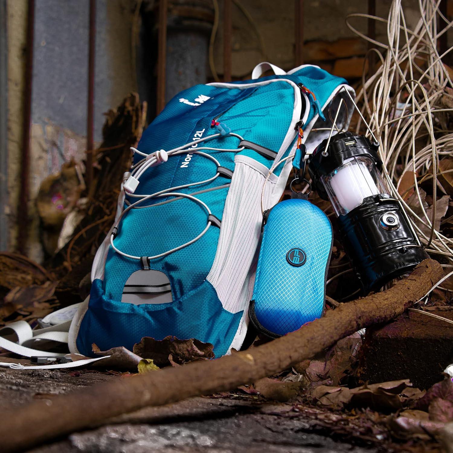 Estuche Semi Duro BLUPOND para Gafas con Clip y Gancho