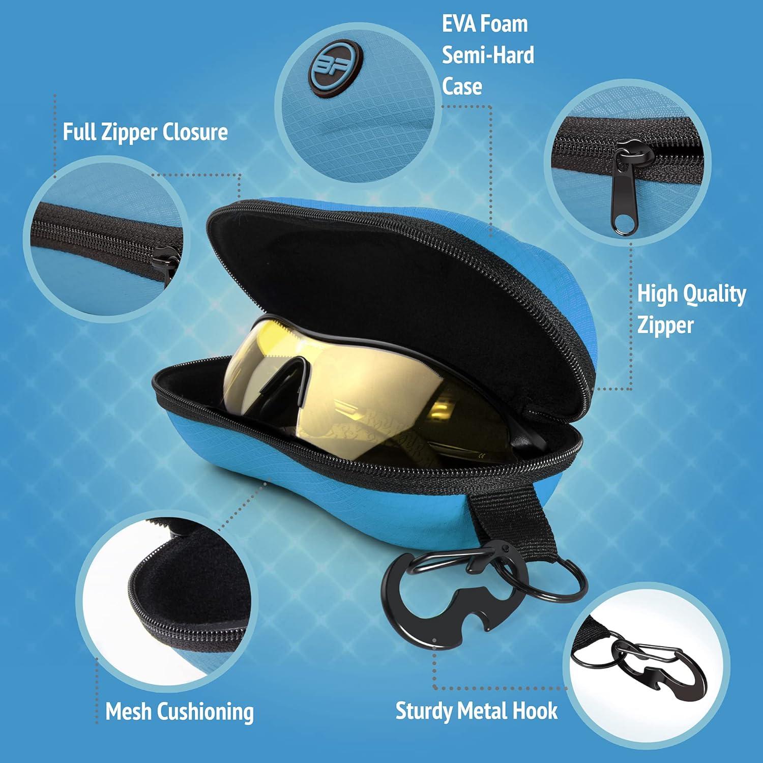 Estuche Semi Duro BLUPOND para Gafas con Clip y Gancho