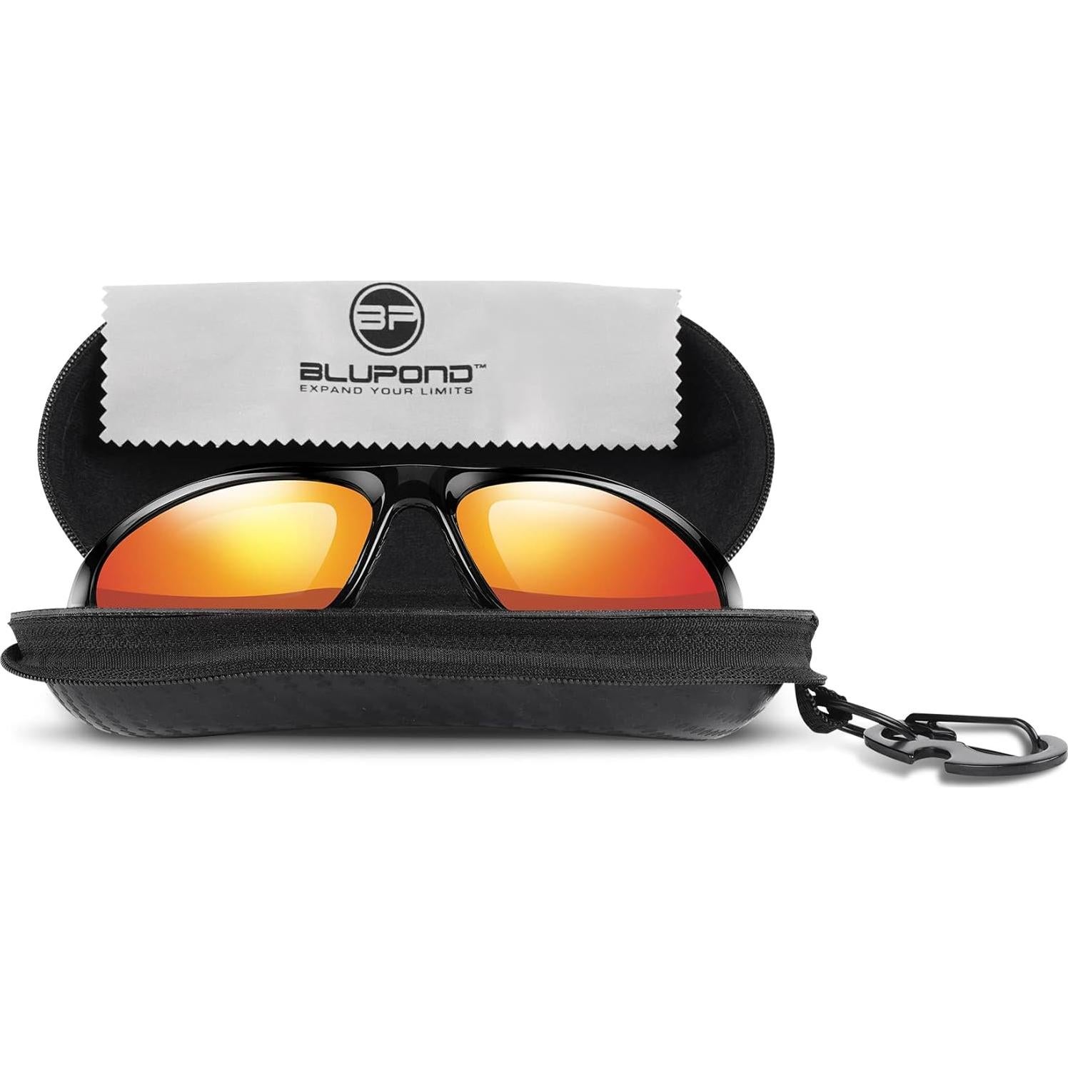 Estuche Semi Duro para Gafas BLUPOND con Gancho y Clip