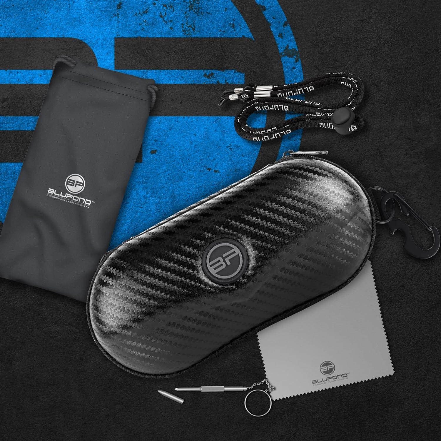 Estuche Semi Duro para Gafas BLUPOND con Gancho y Clip