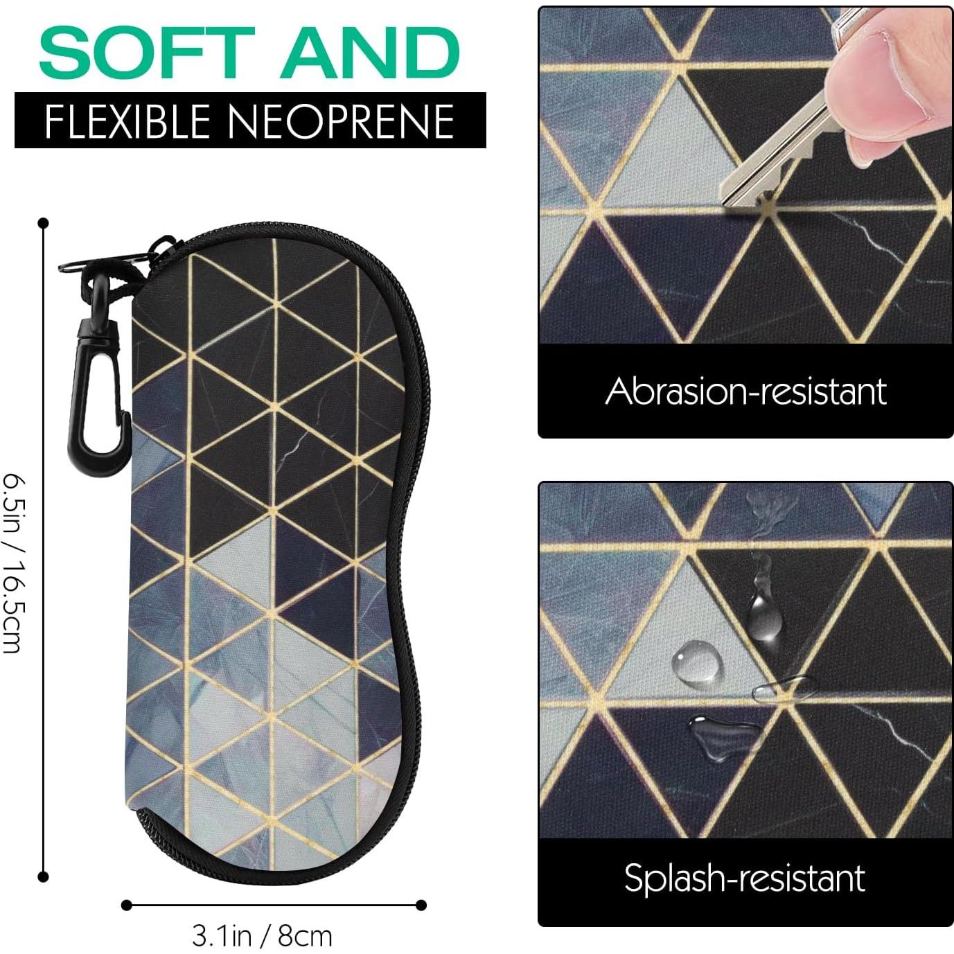 Funda de Gafas MoKo Neopreno Cremallera Espaciosa Gris