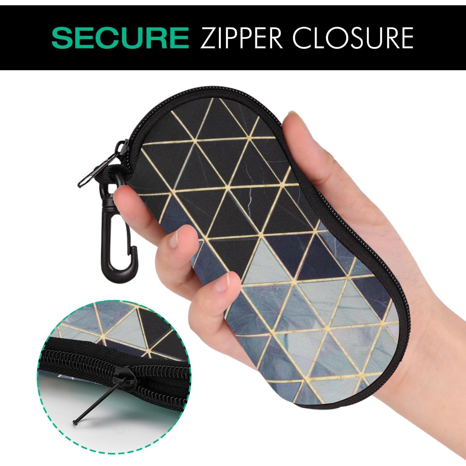 Funda de Gafas MoKo Neopreno Cremallera Espaciosa Gris