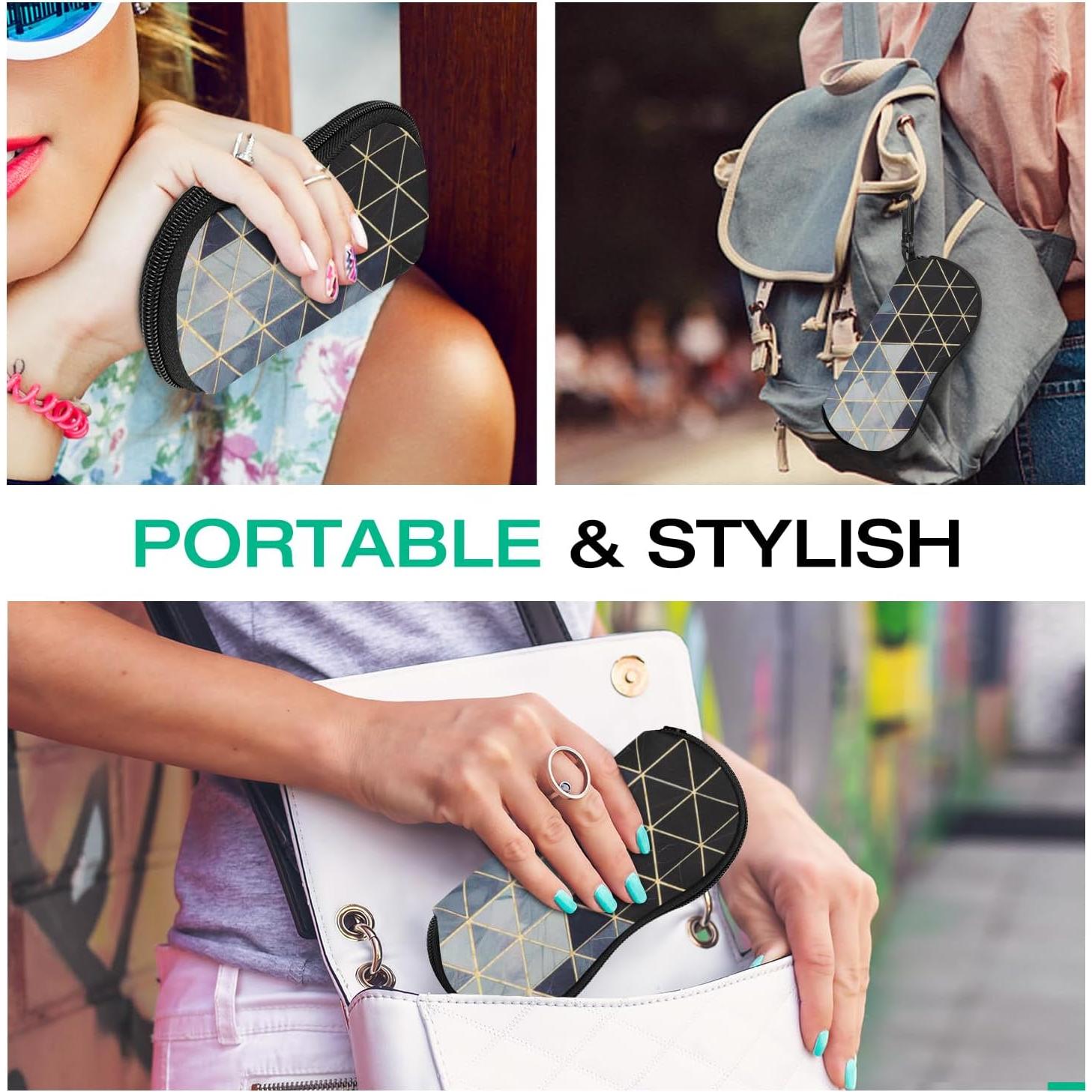 Funda de Gafas MoKo Neopreno Cremallera Espaciosa Gris