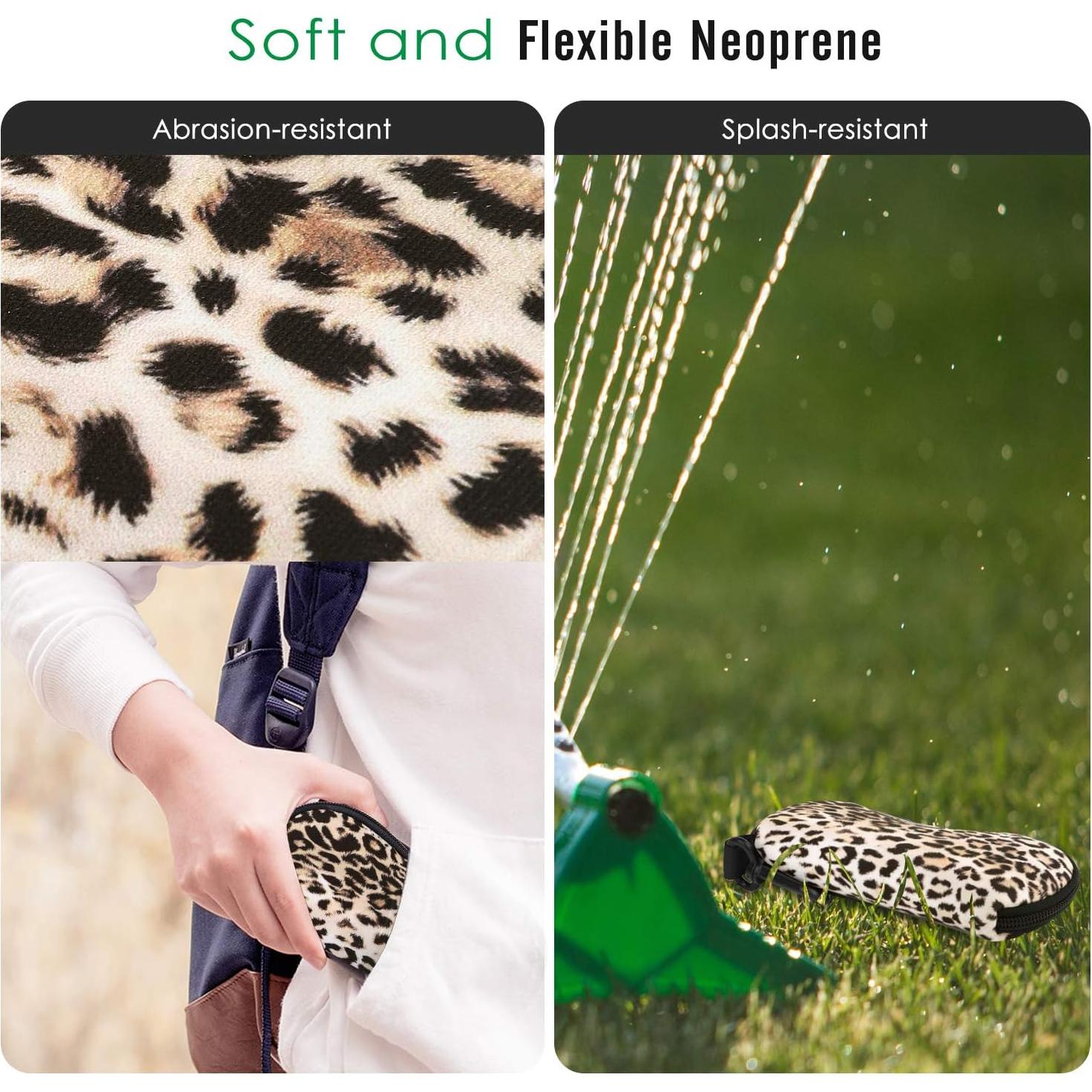 Funda de Gafas MoKo Neopreno Cremallera E-leopardo