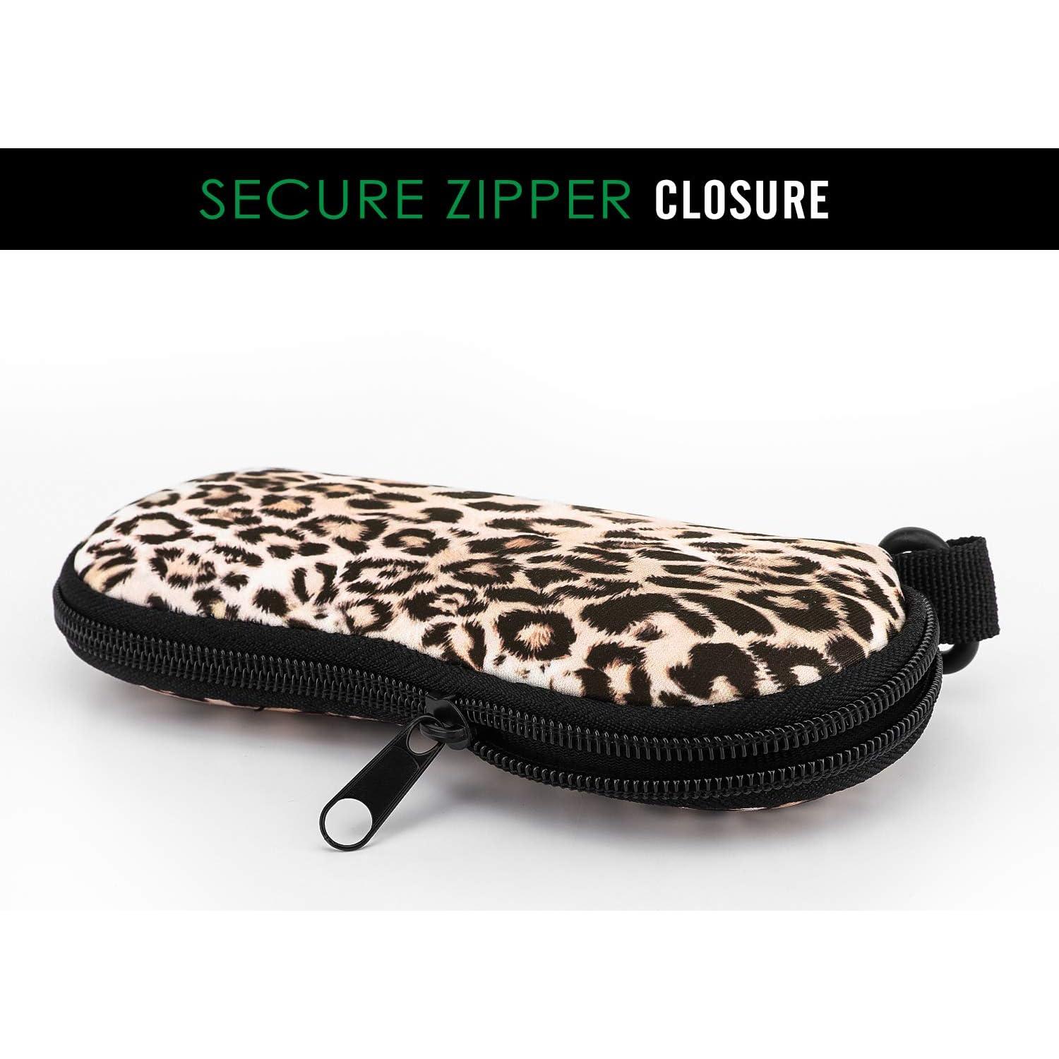 Funda de Gafas MoKo Neopreno Cremallera E-leopardo