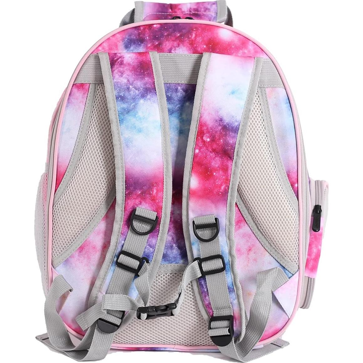 Mochila Transportadora para Gatos Pimoka Rosa Galaxia 30x28x38cm