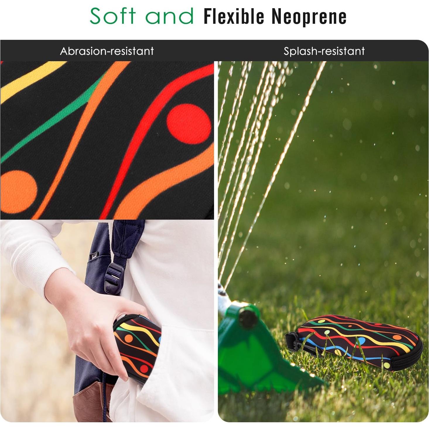 Funda de Gafas MoKo Neopreno Cremallera Rayas Zigzag