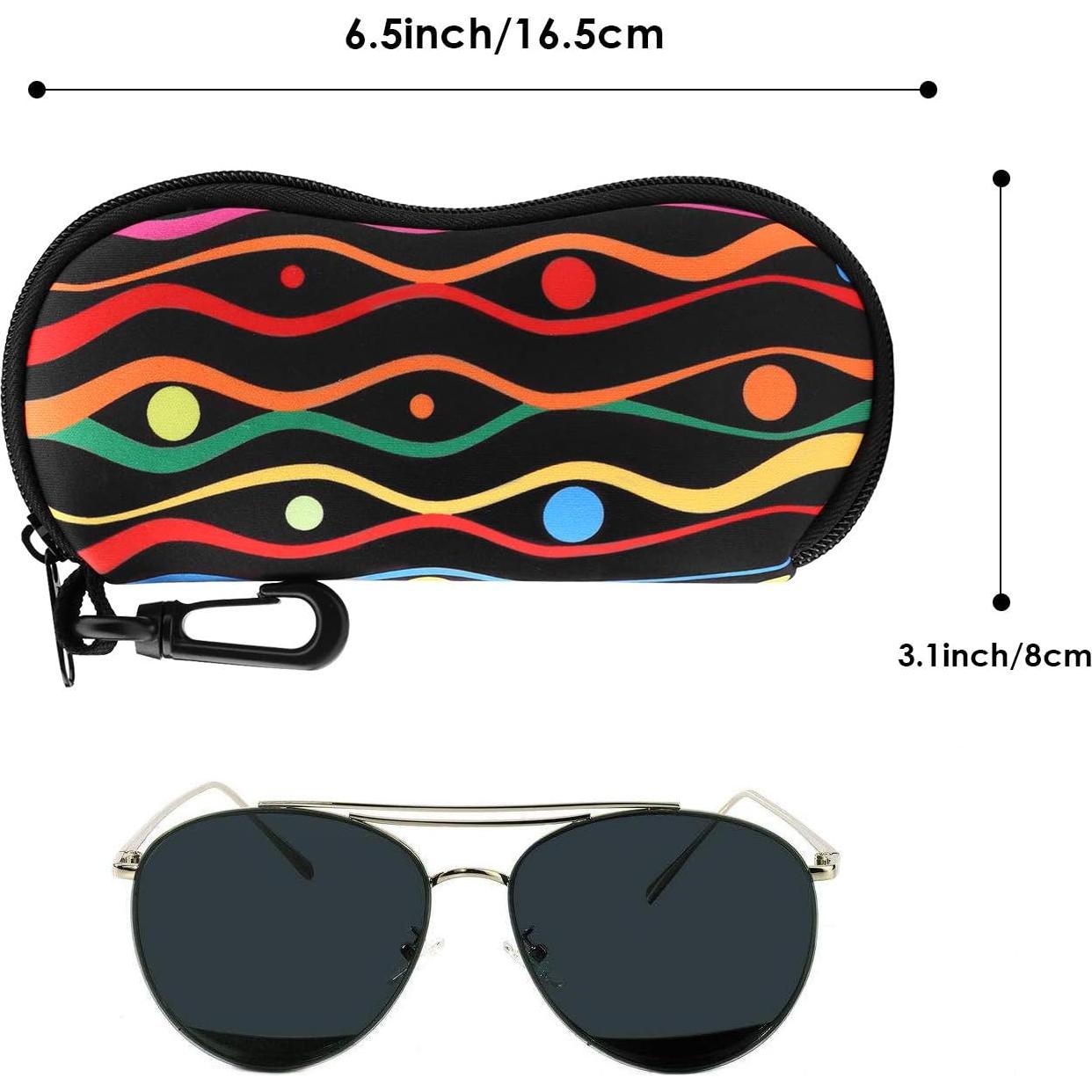Funda de Gafas MoKo Neopreno Cremallera Rayas Zigzag