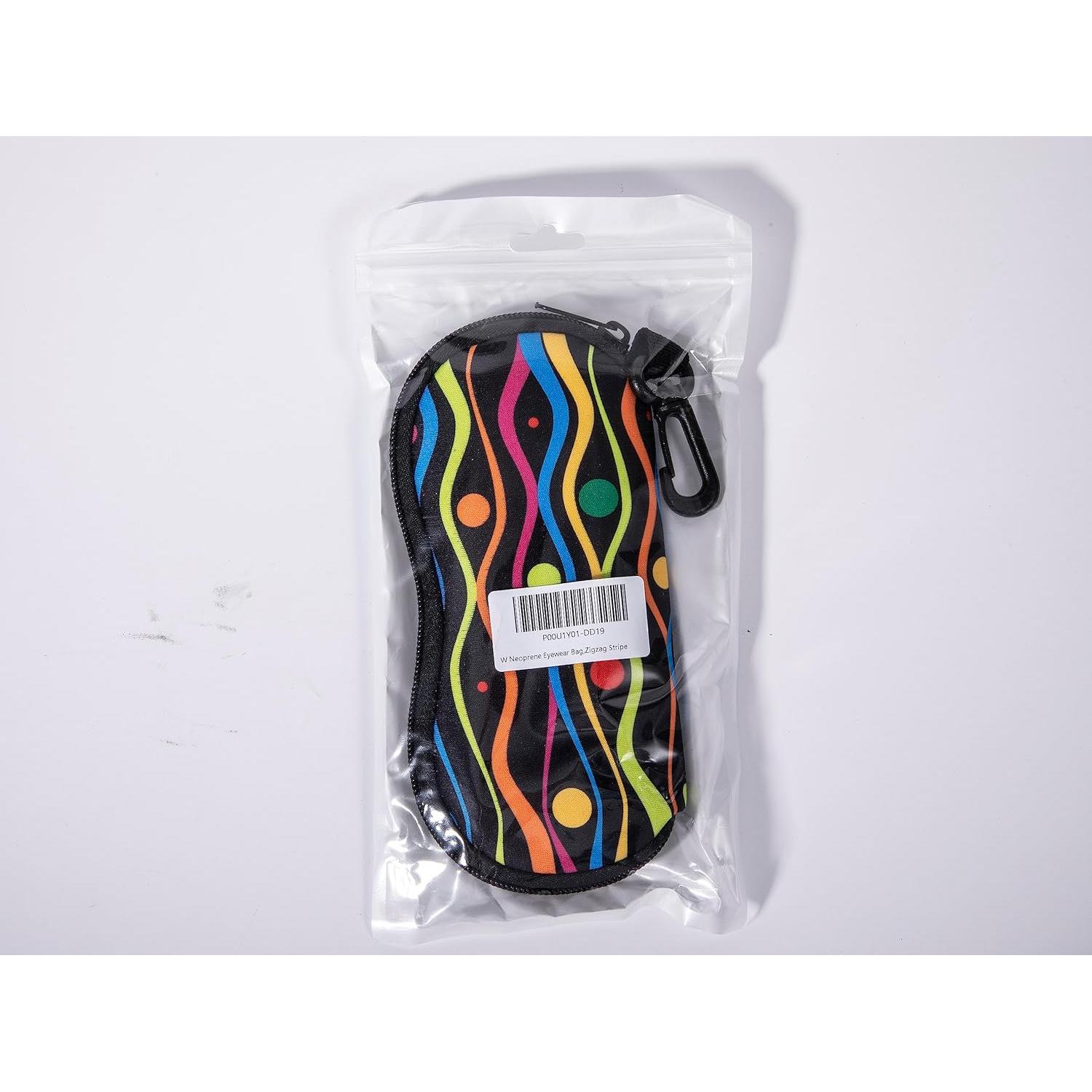 Funda de Gafas MoKo Neopreno Cremallera Rayas Zigzag