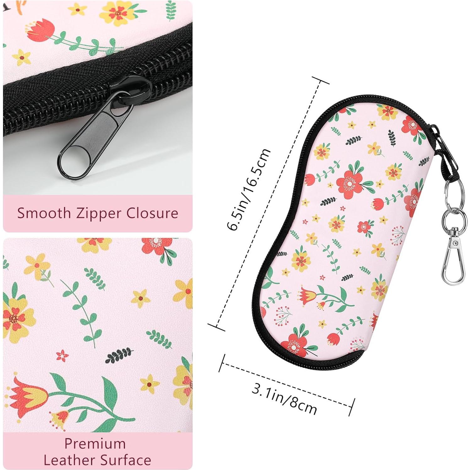 Funda de Gafas MoKo Neopreno Cremallera Rosa Flexible