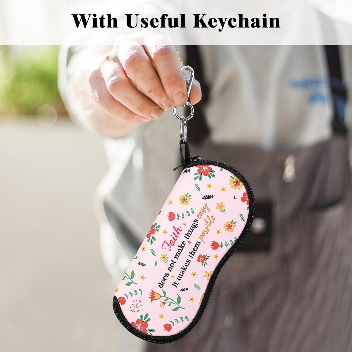 Funda de Gafas MoKo Neopreno Cremallera Rosa Flexible