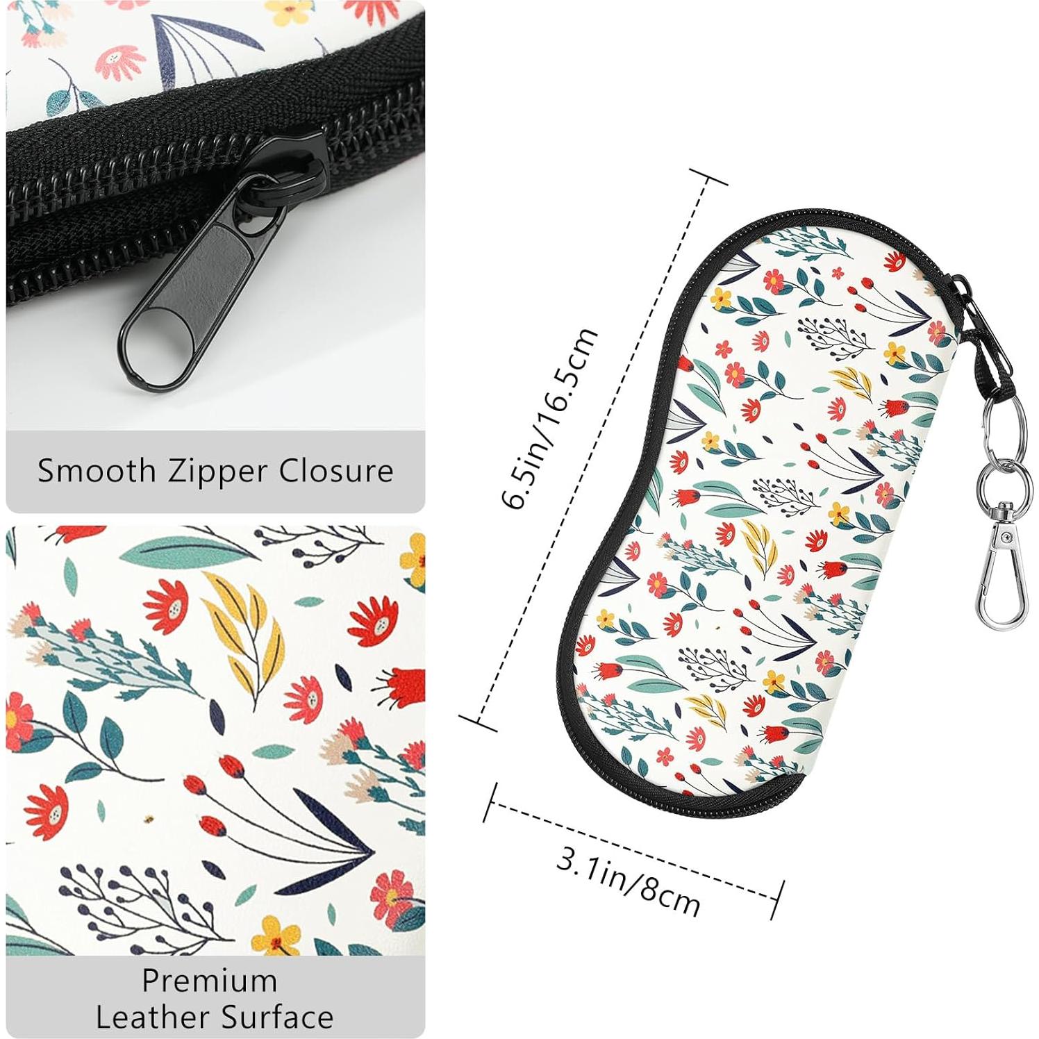 Funda de Gafas MoKo Neopreno Ligera con Cremallera Blanca