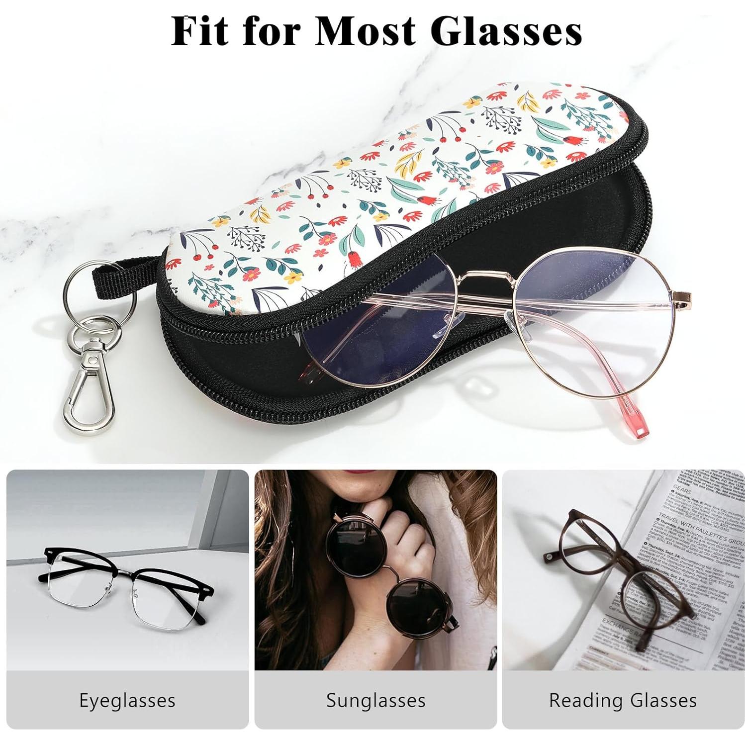 Funda de Gafas MoKo Neopreno Ligera con Cremallera Blanca