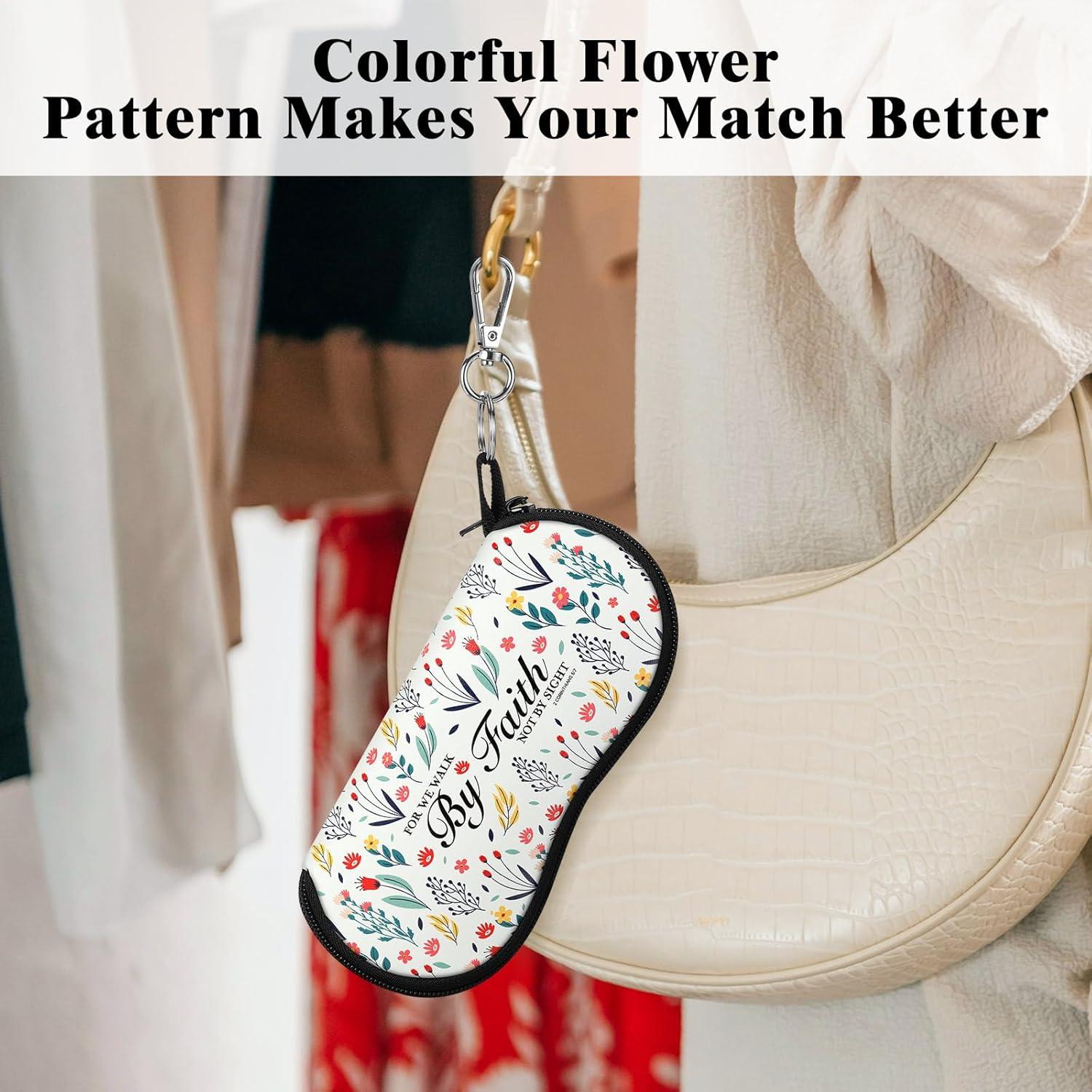 Funda de Gafas MoKo Neopreno Ligera con Cremallera Blanca