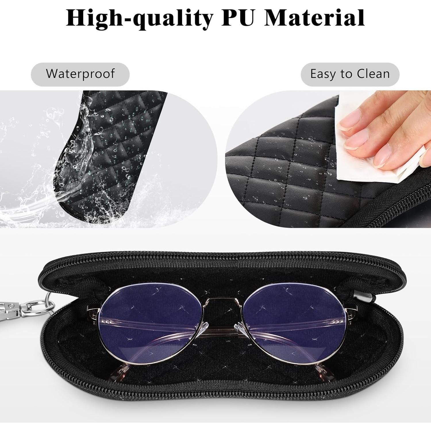 Funda de Gafas MoKo Neopreno Cremallera Rombo Negro