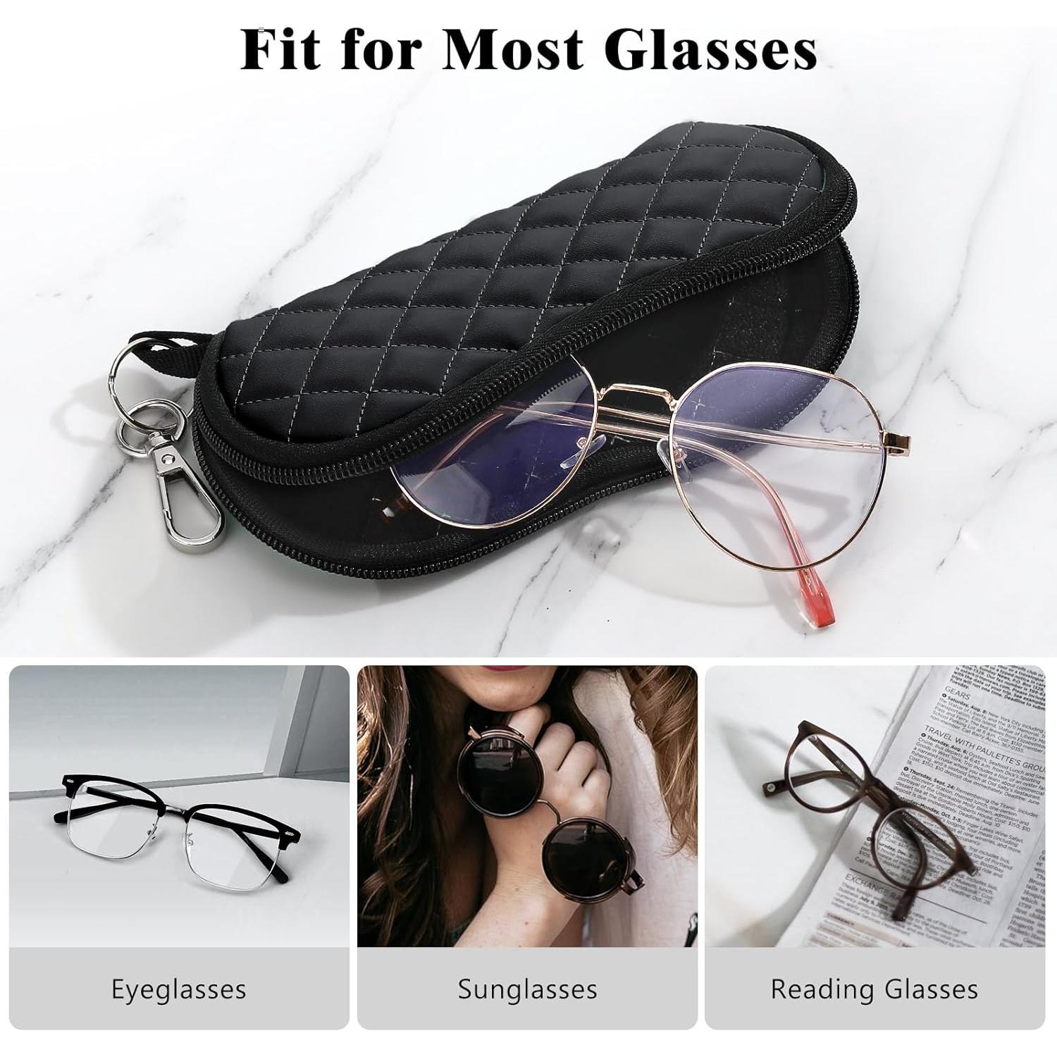 Funda de Gafas MoKo Neopreno Cremallera Rombo Negro