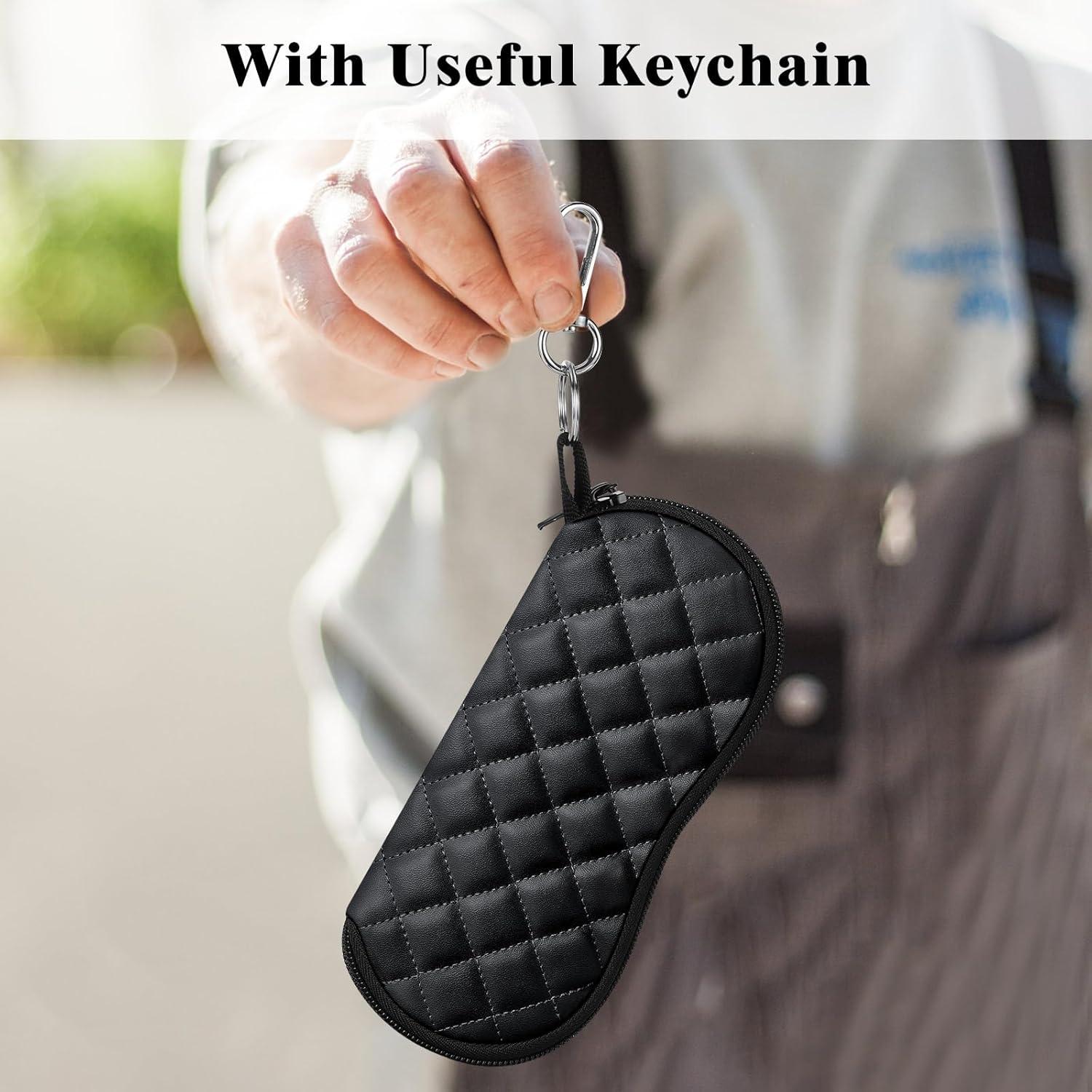 Funda de Gafas MoKo Neopreno Cremallera Rombo Negro