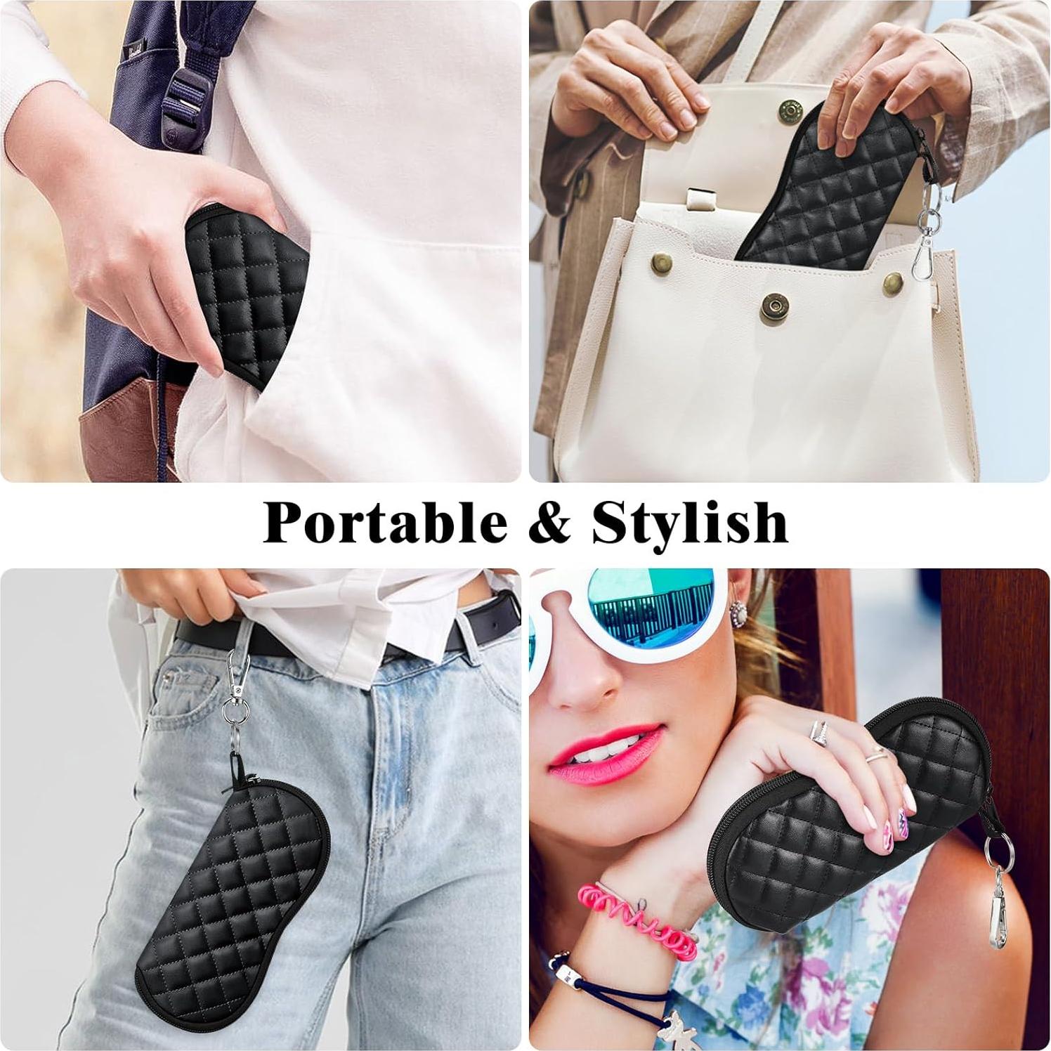 Funda de Gafas MoKo Neopreno Cremallera Rombo Negro