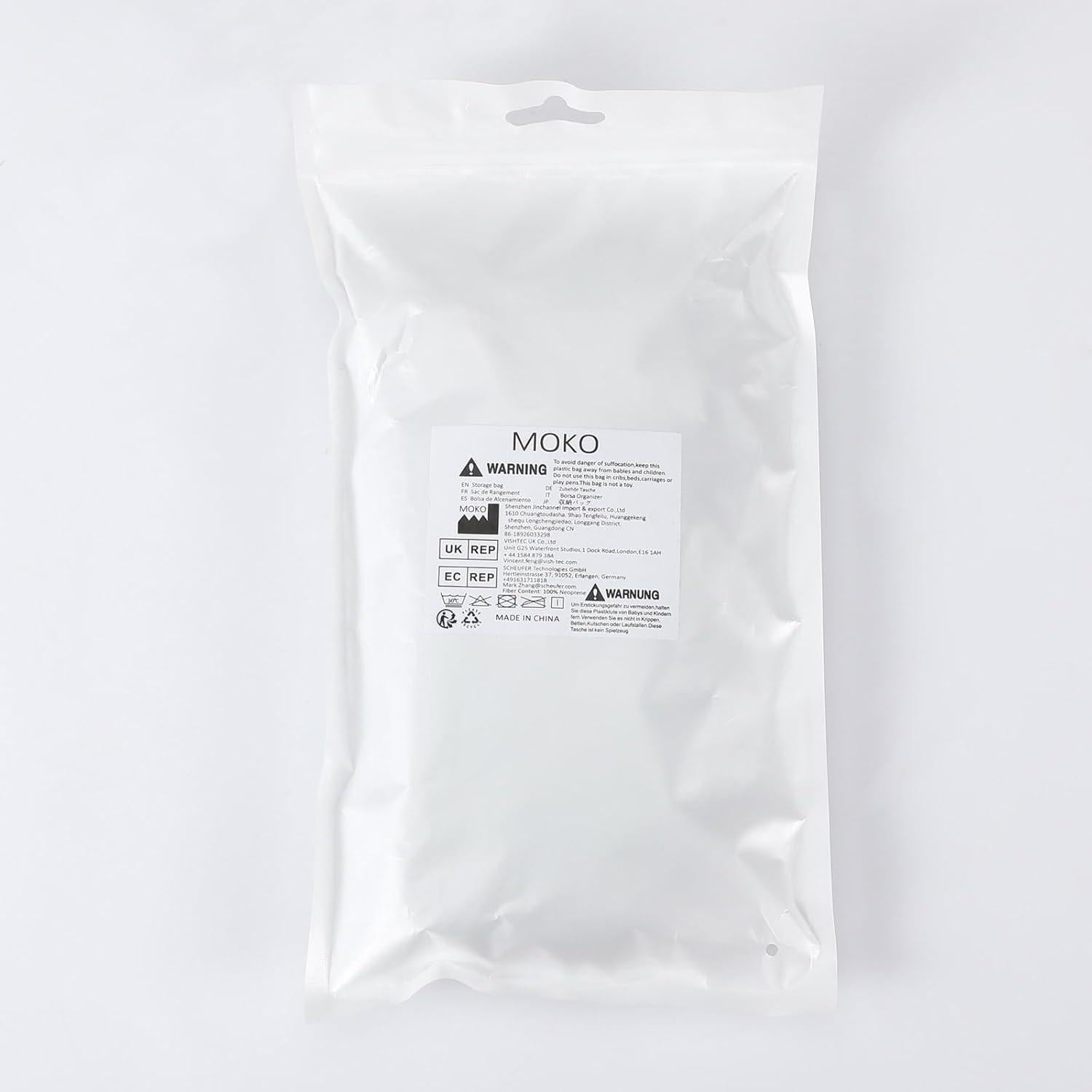 Funda de Gafas MoKo Neopreno Cremallera Rombo Negro