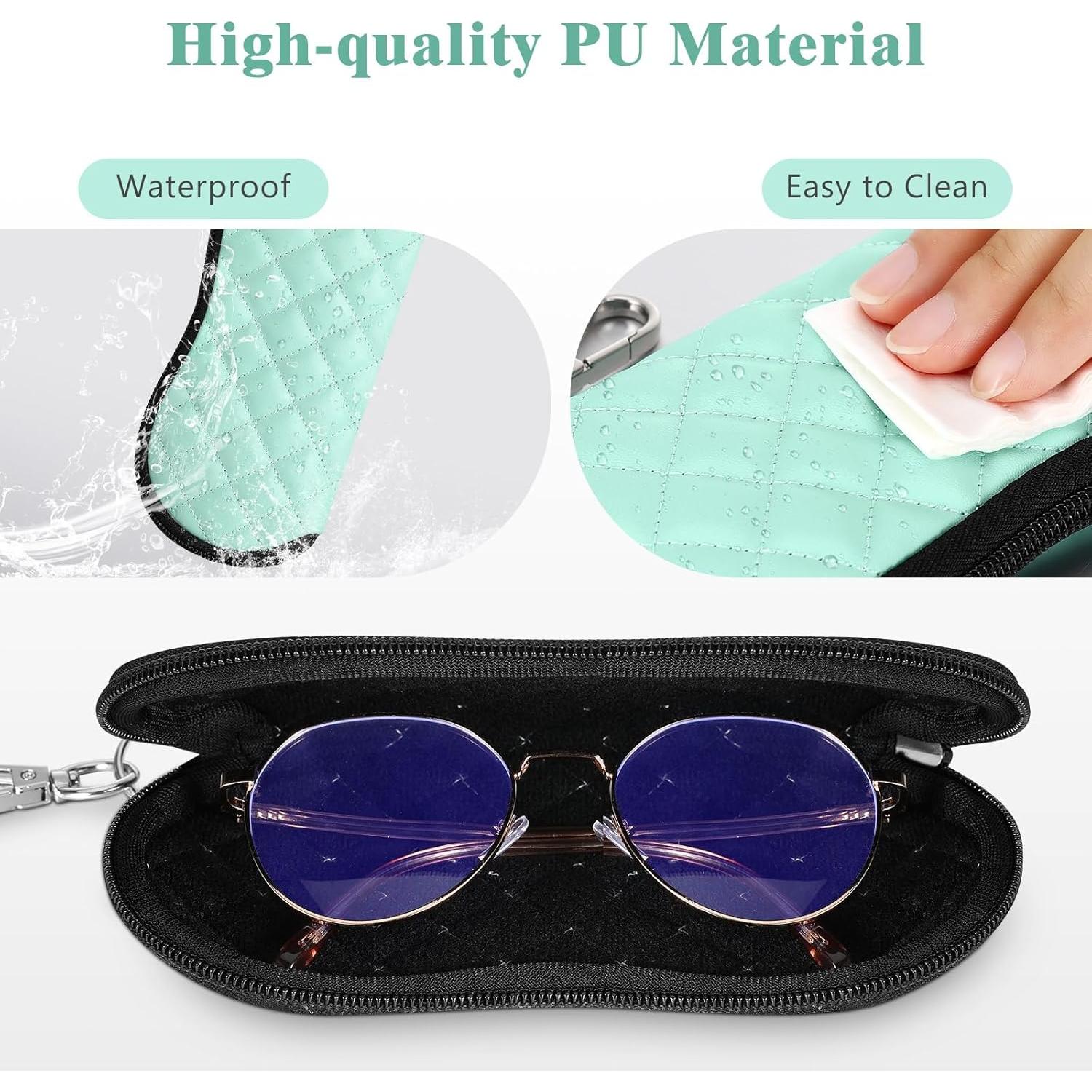 Funda de Gafas MoKo Neopreno Verde Menta con Cremallera