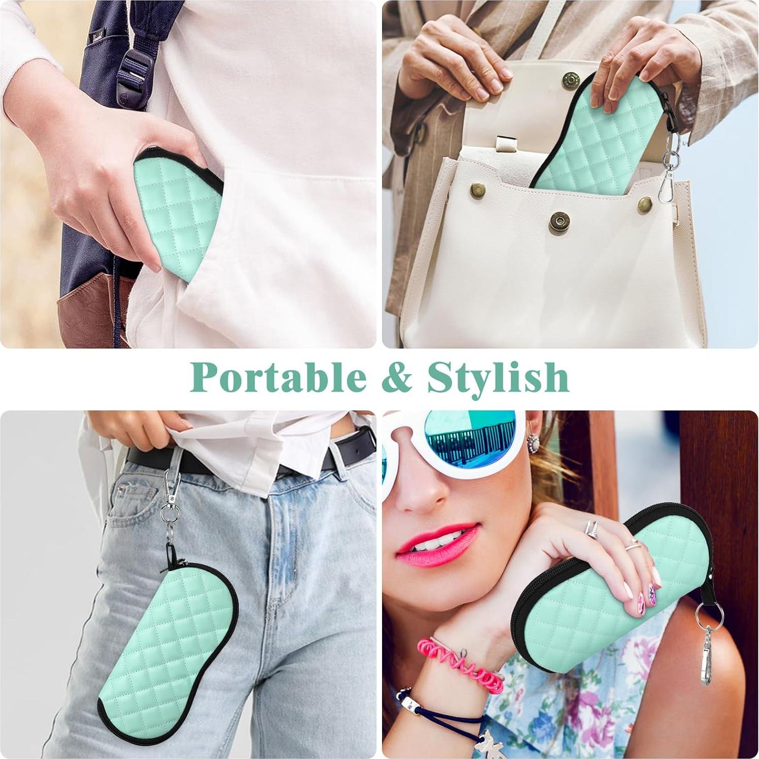 Funda de Gafas MoKo Neopreno Verde Menta con Cremallera