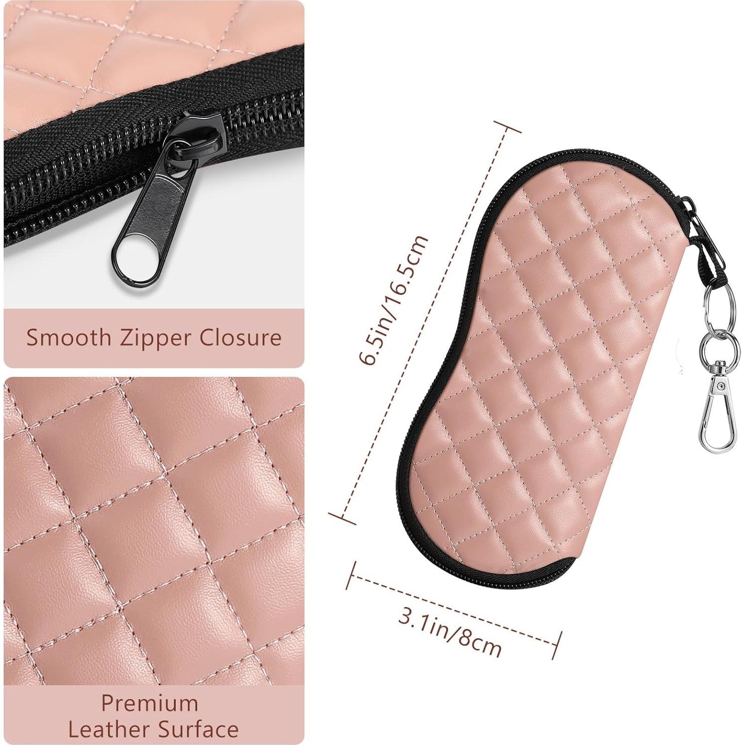 Funda de Gafas MoKo Neopreno Cremallera Rosa Espaciosa