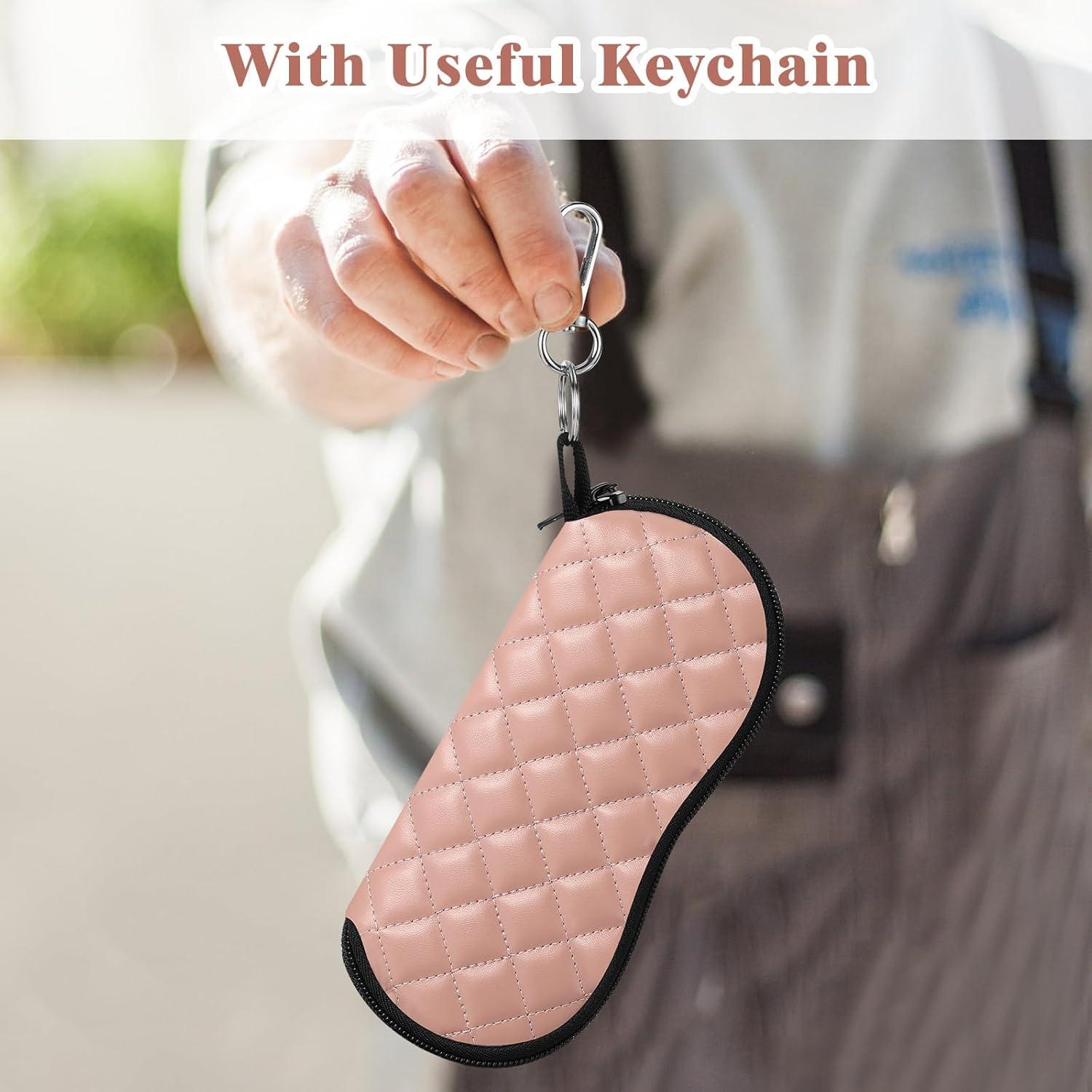 Funda de Gafas MoKo Neopreno Cremallera Rosa Espaciosa