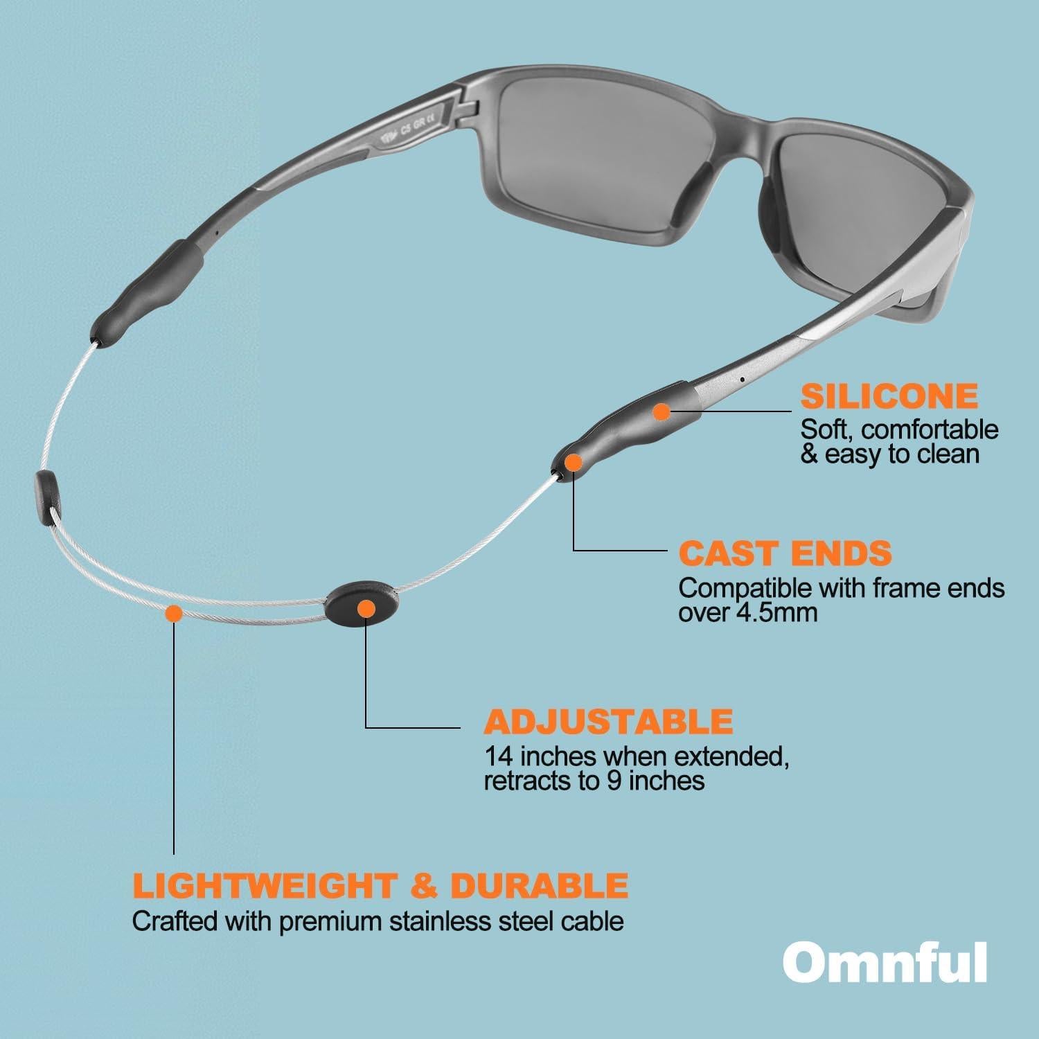 Correa Ajustable para Gafas Omnful 35.56cm Transparente