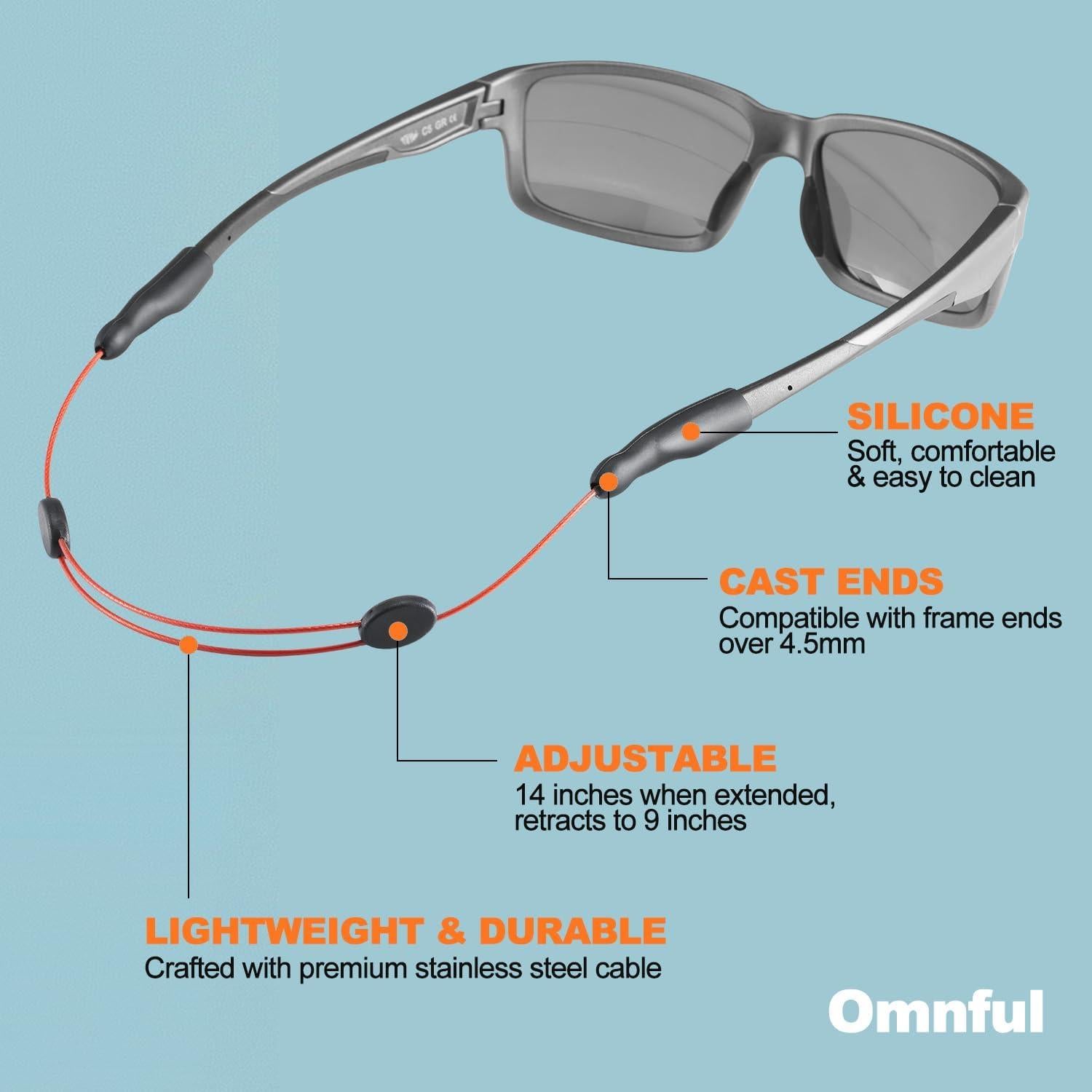 Correa para Gafas Omnful Ajustable 35.56cm Rojo