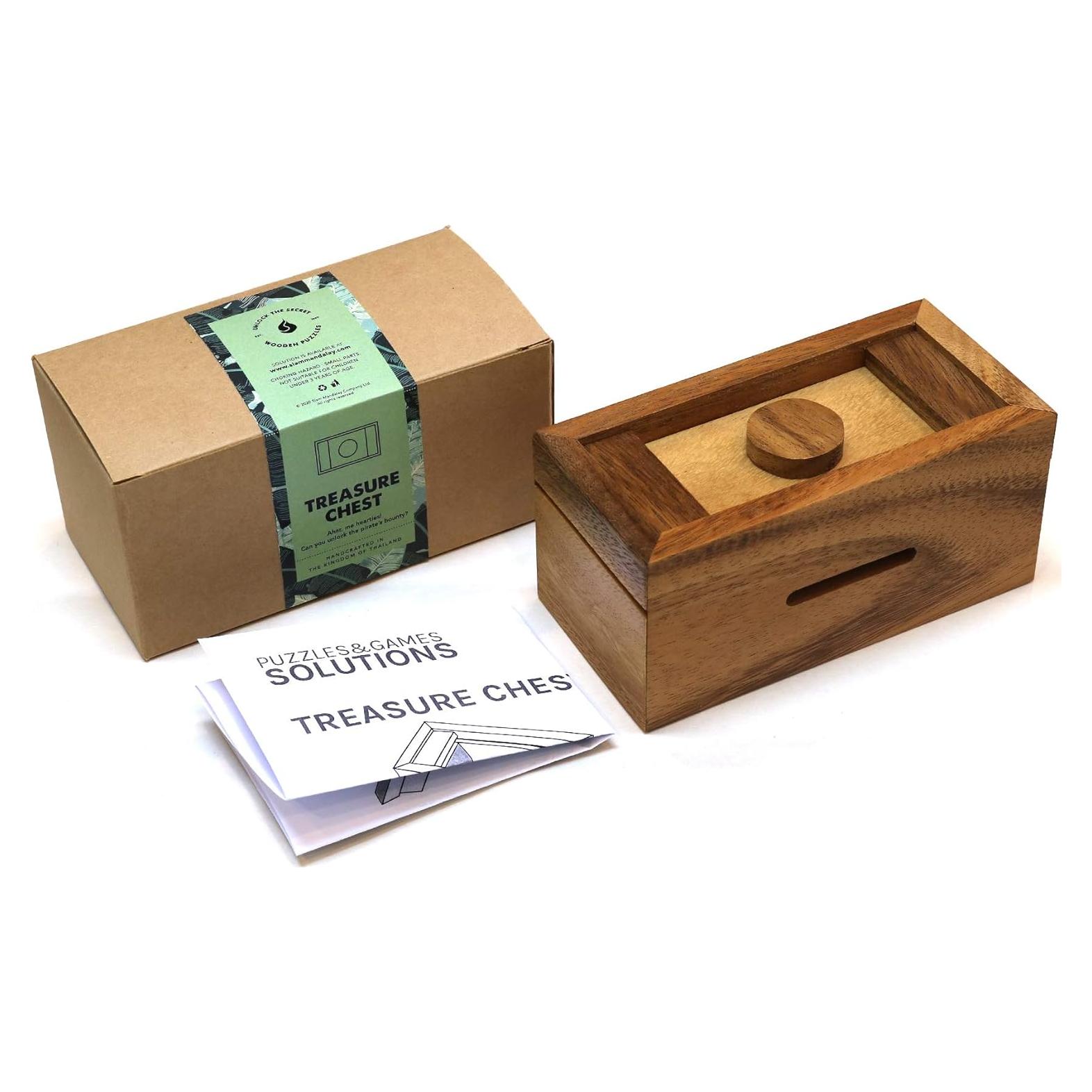 Caja de Rompecabezas de Madera SiamMandalay 14.61x7.62cm