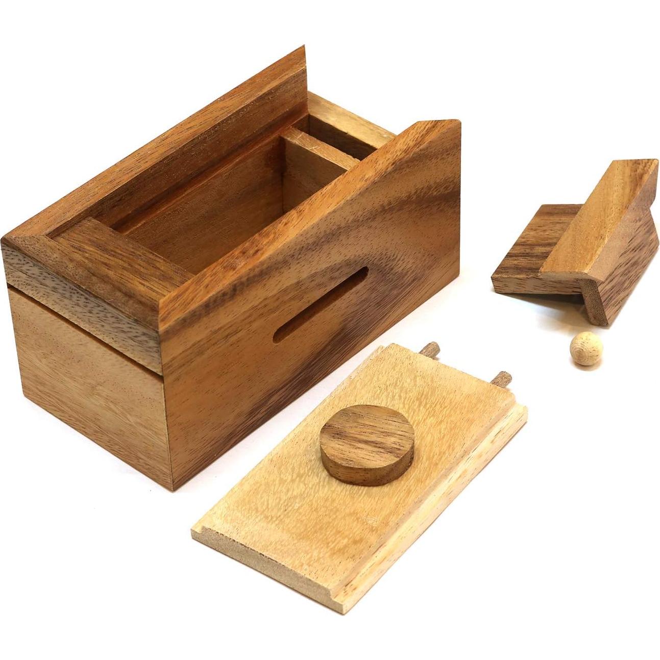 Caja de Rompecabezas de Madera SiamMandalay 14.61x7.62cm
