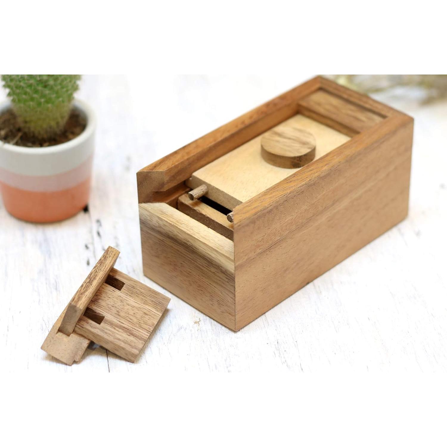 Caja de Rompecabezas de Madera SiamMandalay 14.61x7.62cm