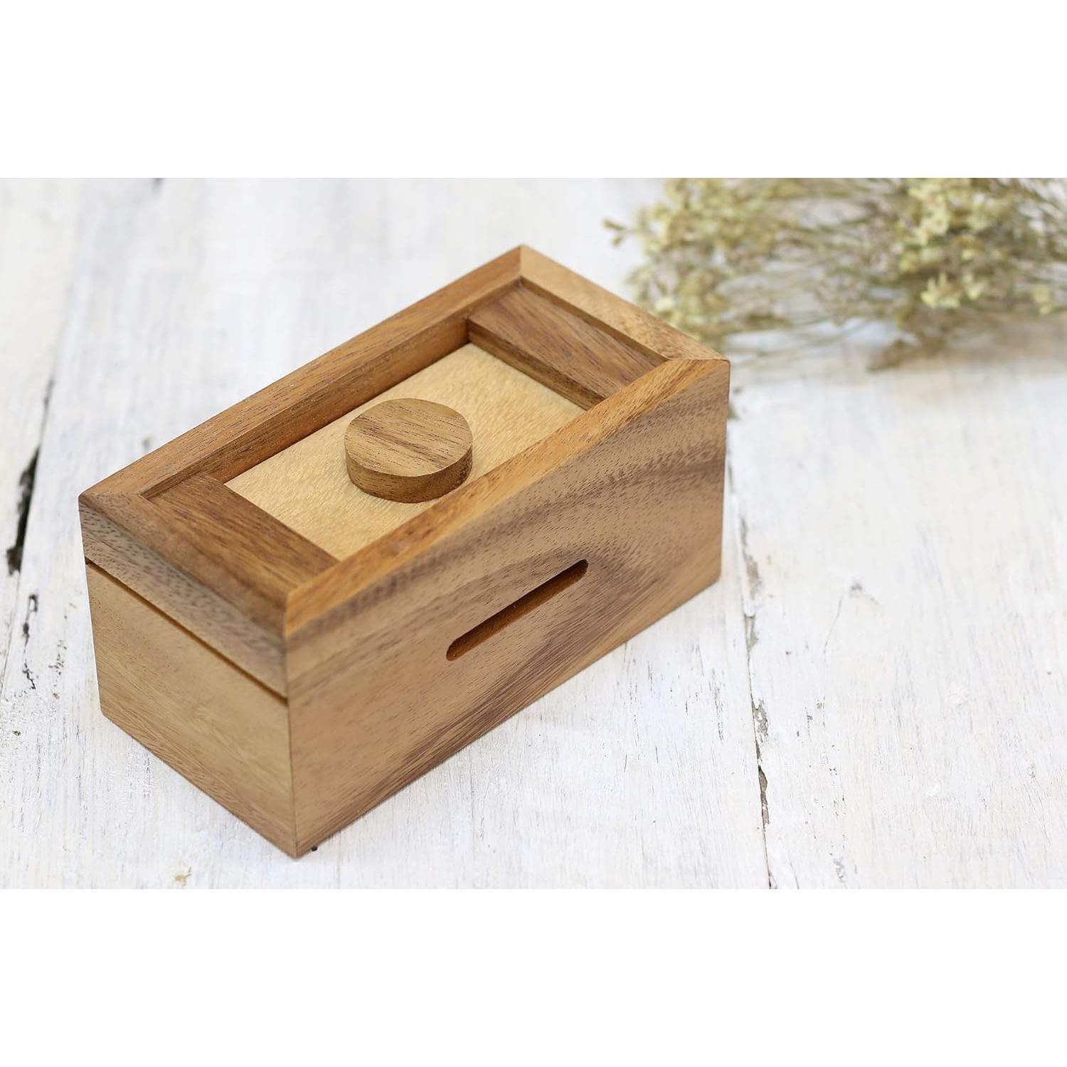 Caja de Rompecabezas de Madera SiamMandalay 14.61x7.62cm