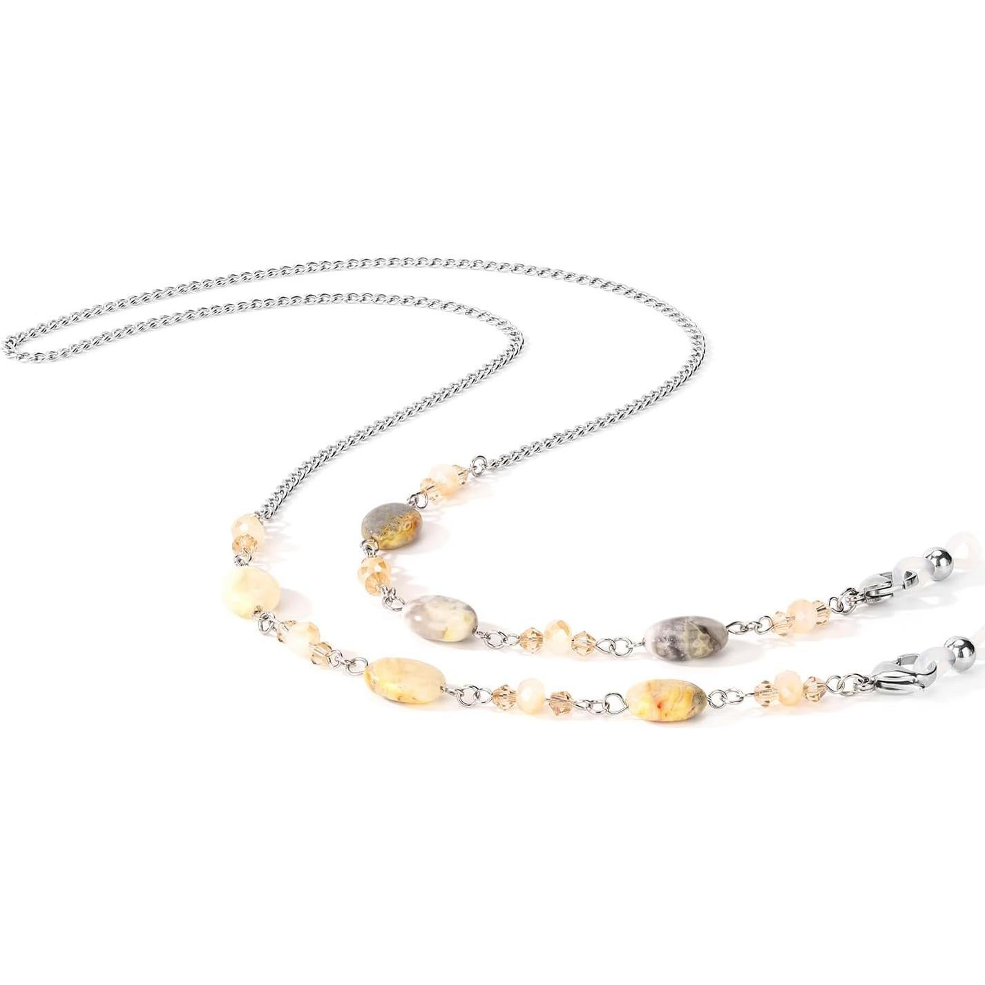 Cadena para Gafas HD-12 Hecho a Mano - Champán 81 cm