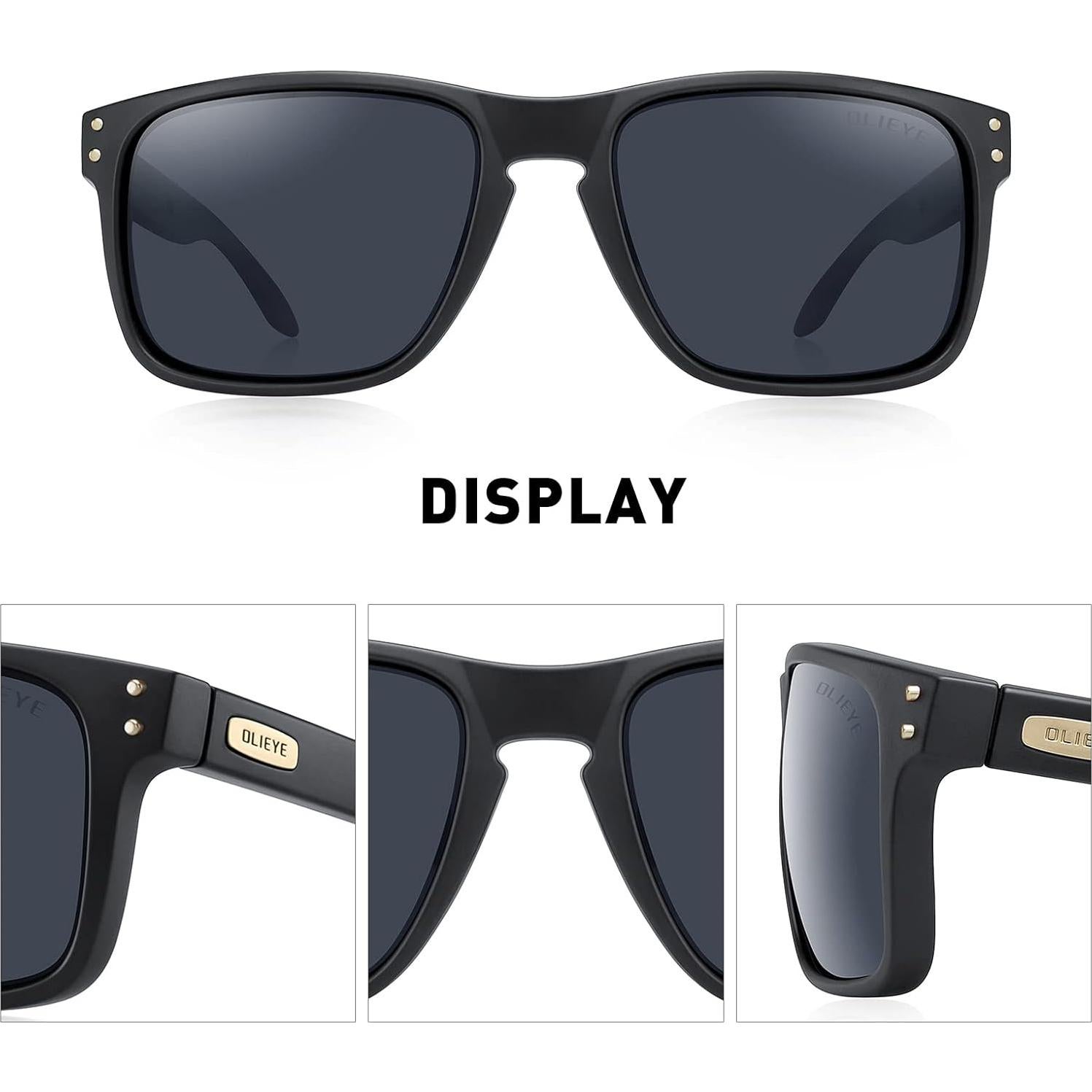 Gafas de sol polarizadas OLIEYE para hombres con estuche