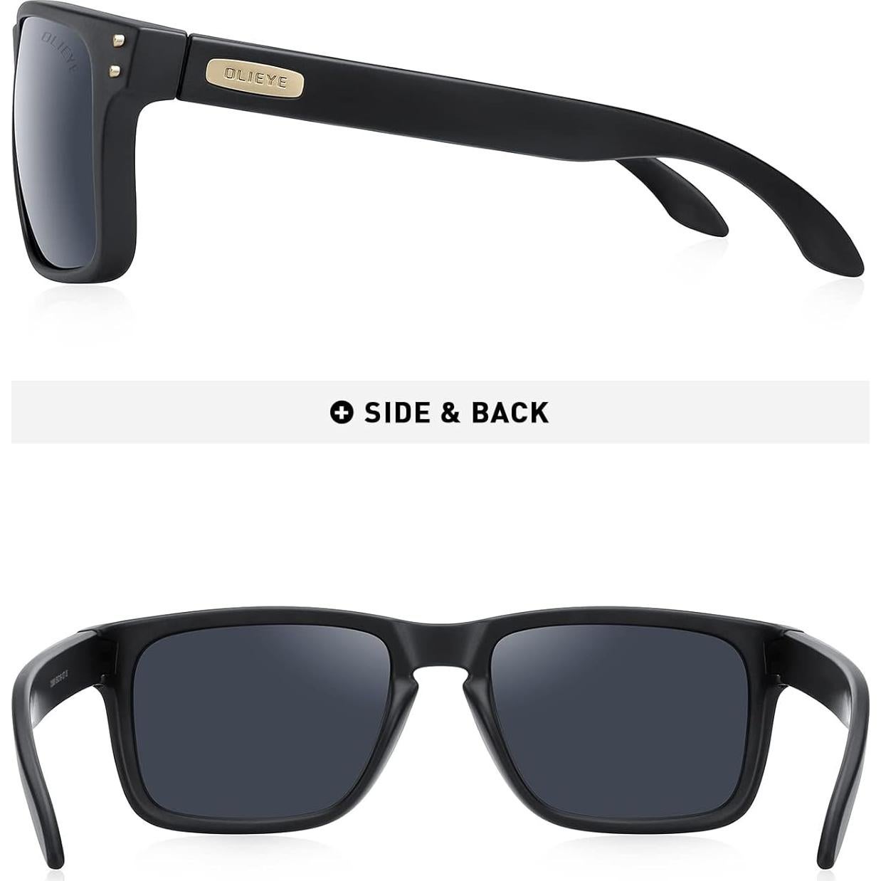 Gafas de sol polarizadas OLIEYE para hombres con estuche