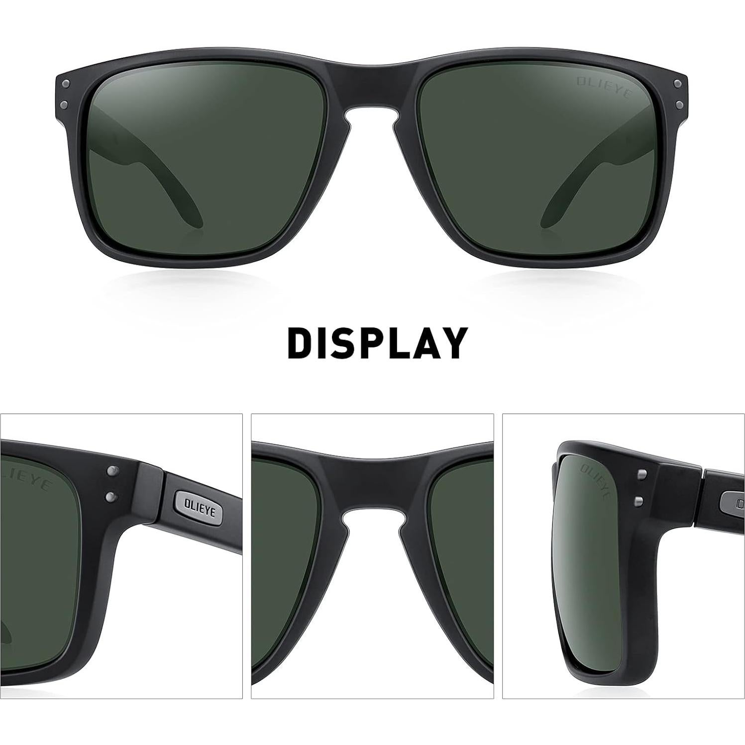 Gafas de sol polarizadas OLIEYE para hombres con estuche