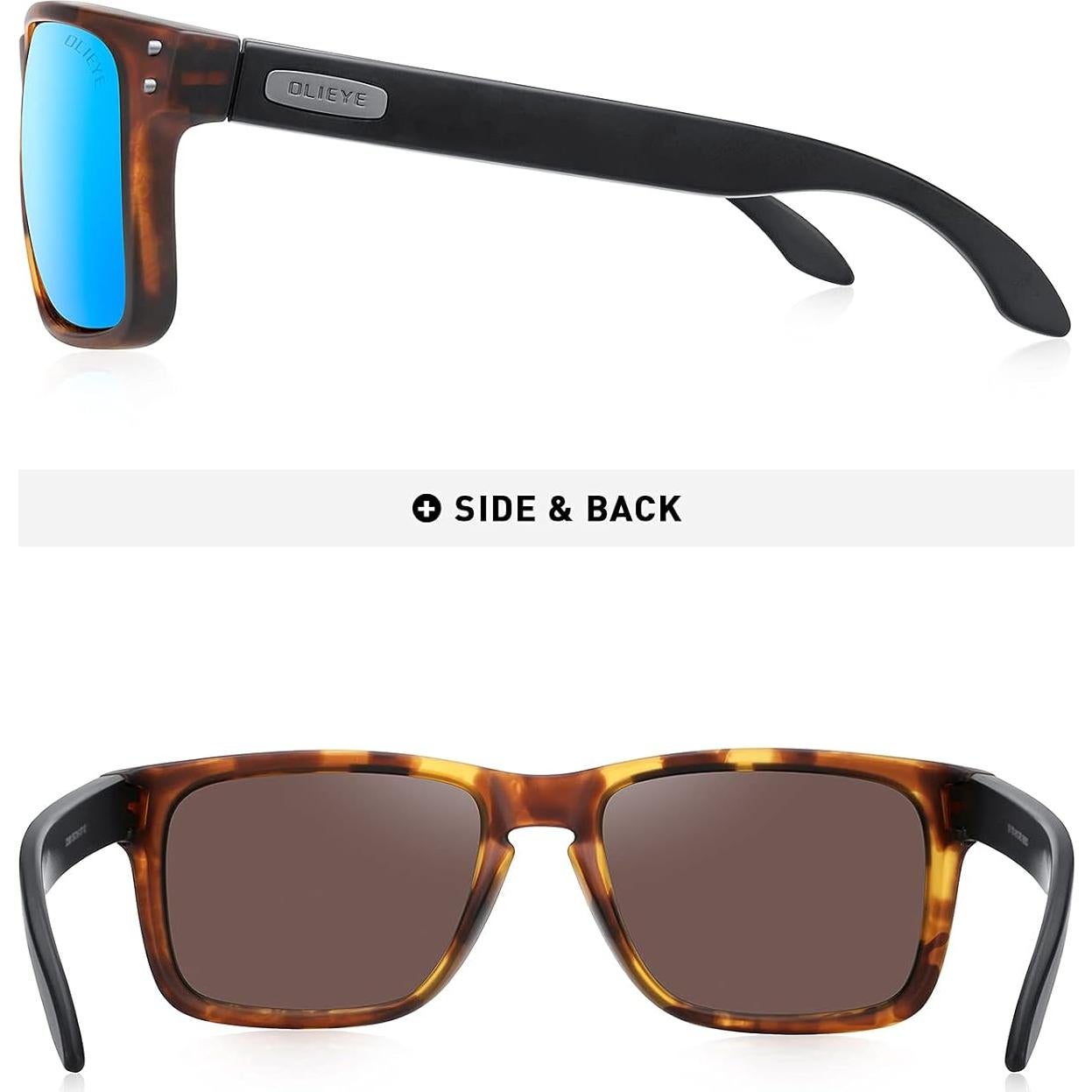 Gafas de sol polarizadas OLIEYE para hombres con estuche