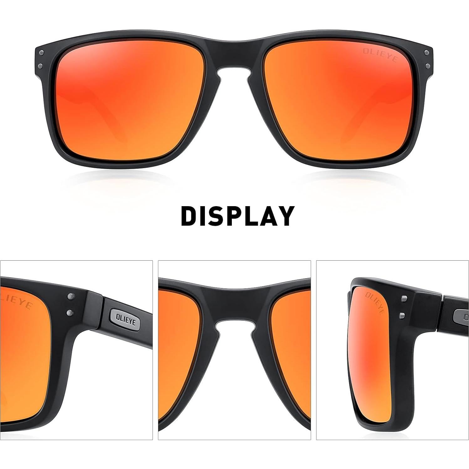 Gafas de sol polarizadas OLIEYE para hombres con estuche