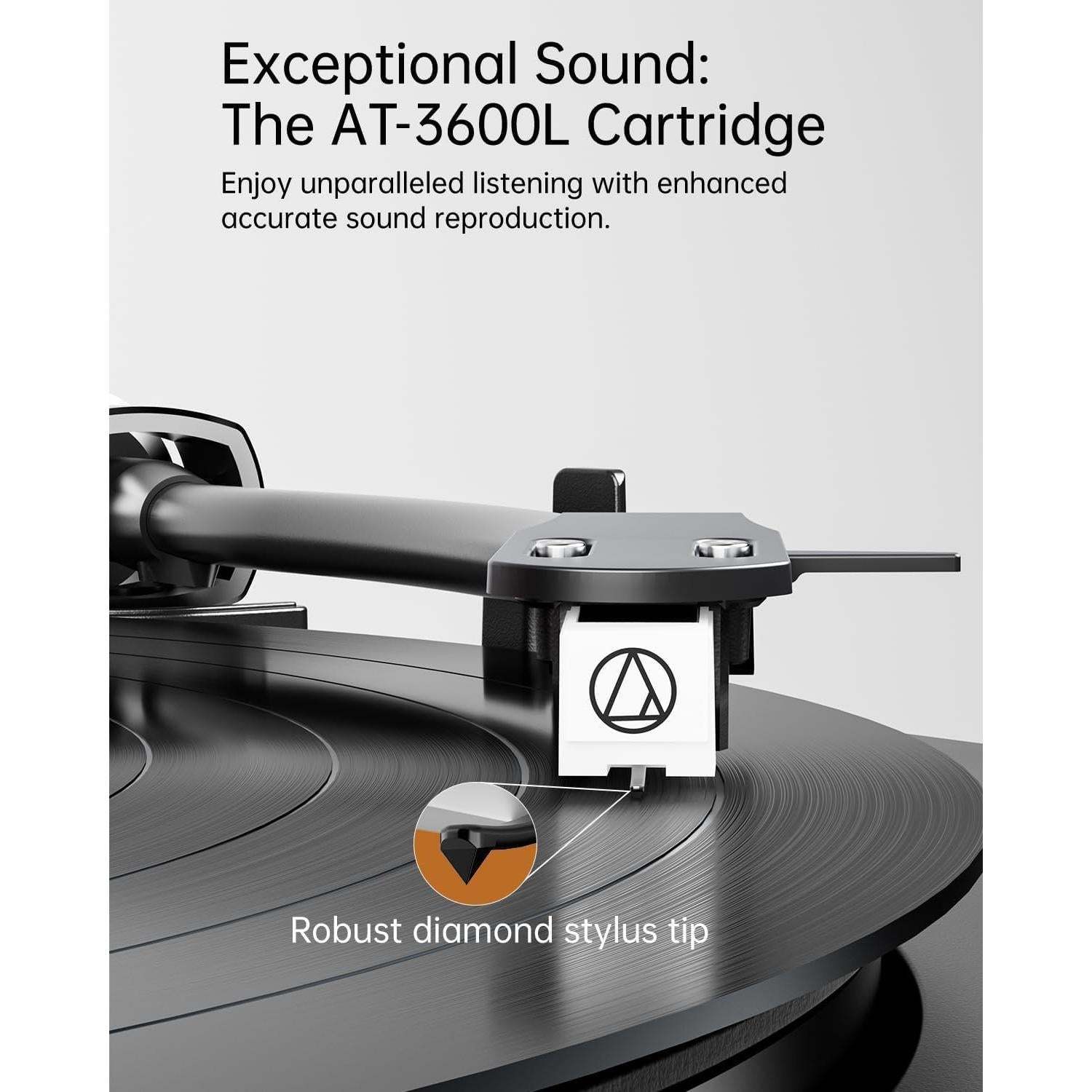 Reproductor de Discos Automático MYKESONIC AT-3600L Bluetooth