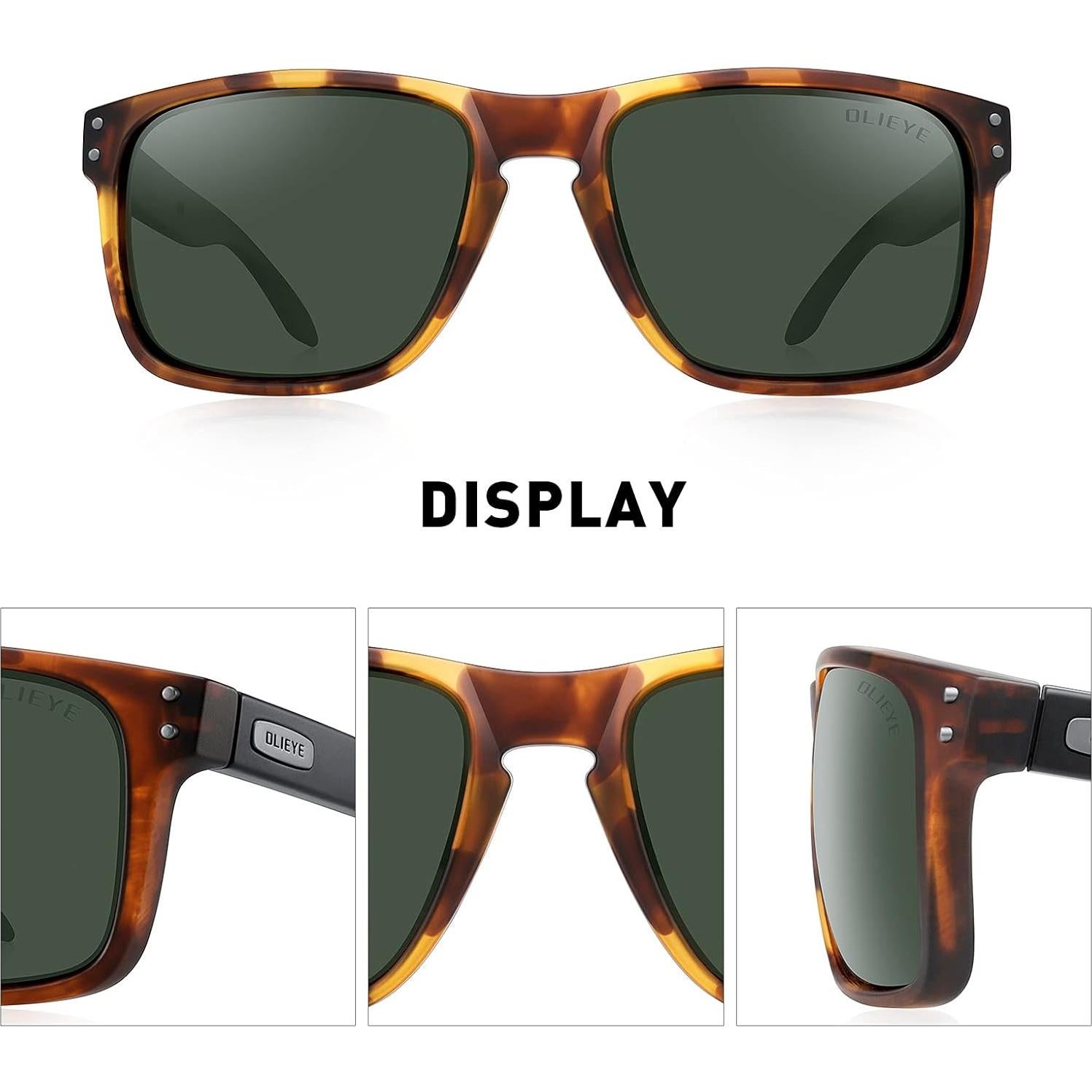 Gafas de sol polarizadas OLIEYE para hombres con estuche